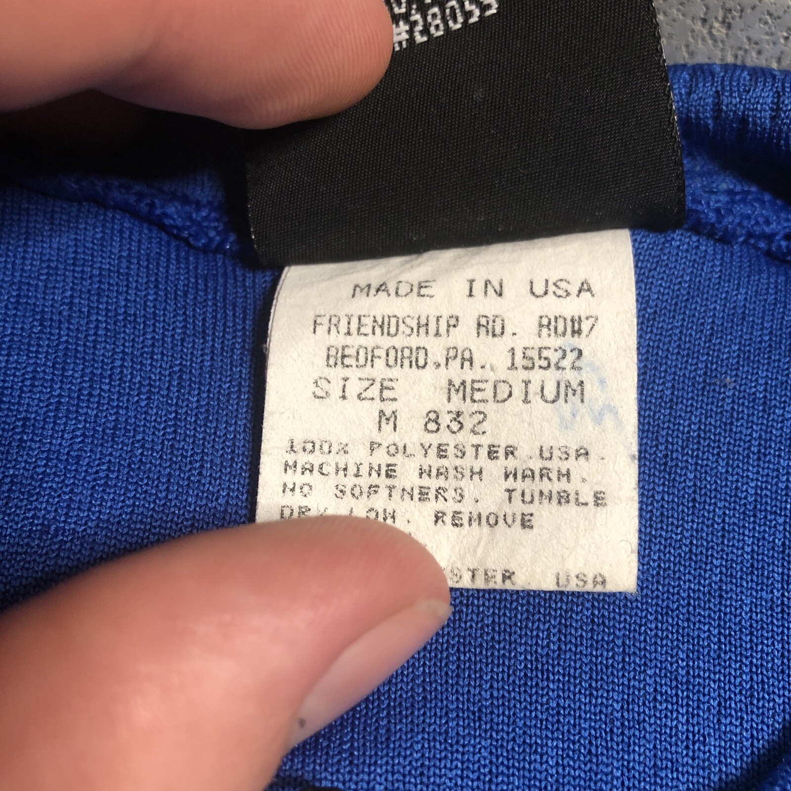 Cannondale Cycling Jersey Men’s M Medium Short Sleeve Blue Black Made In USA