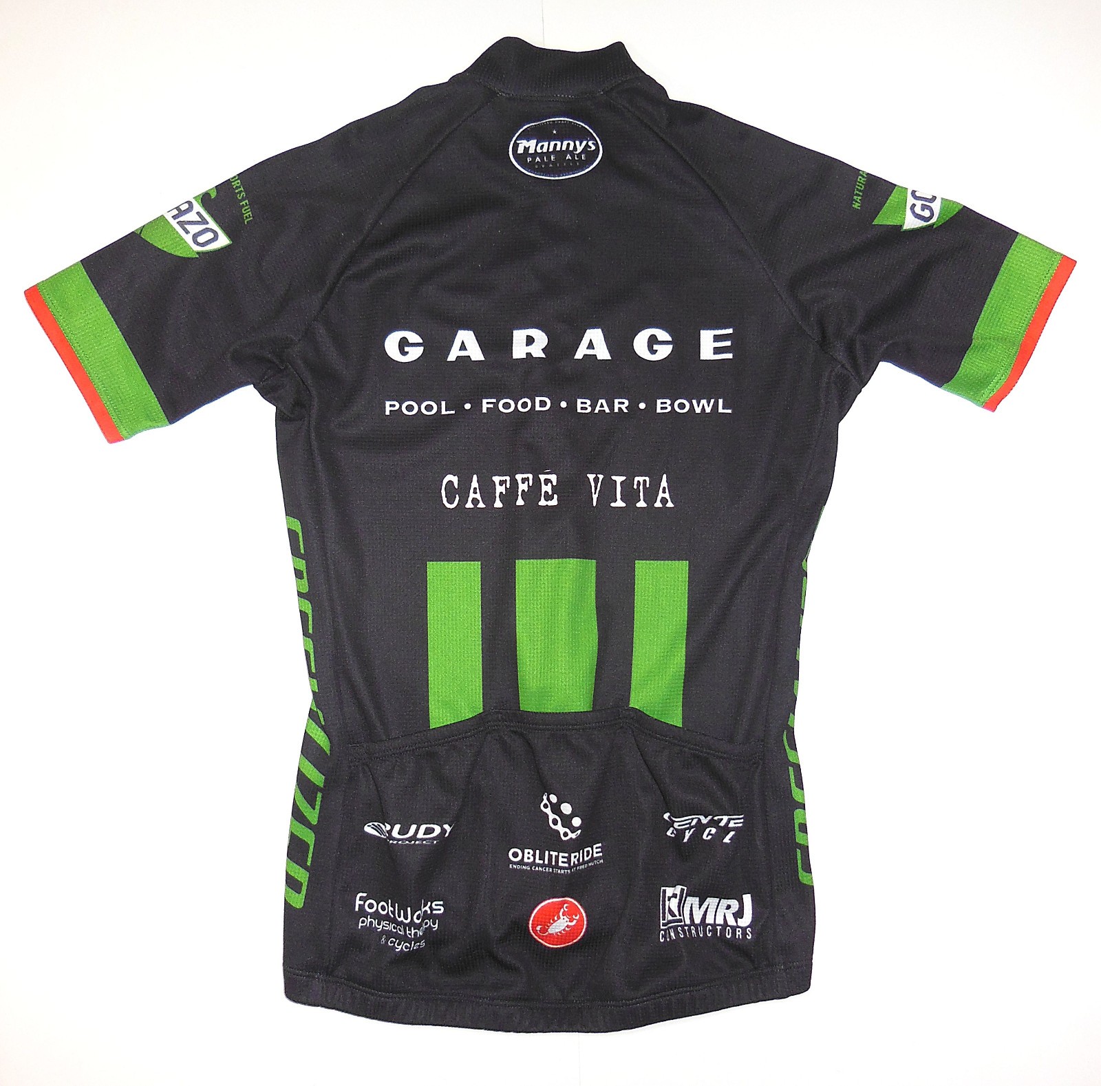 Castelli Cycling Jersey, Specialized, Garage Billiards, Seattle, Size: Small
