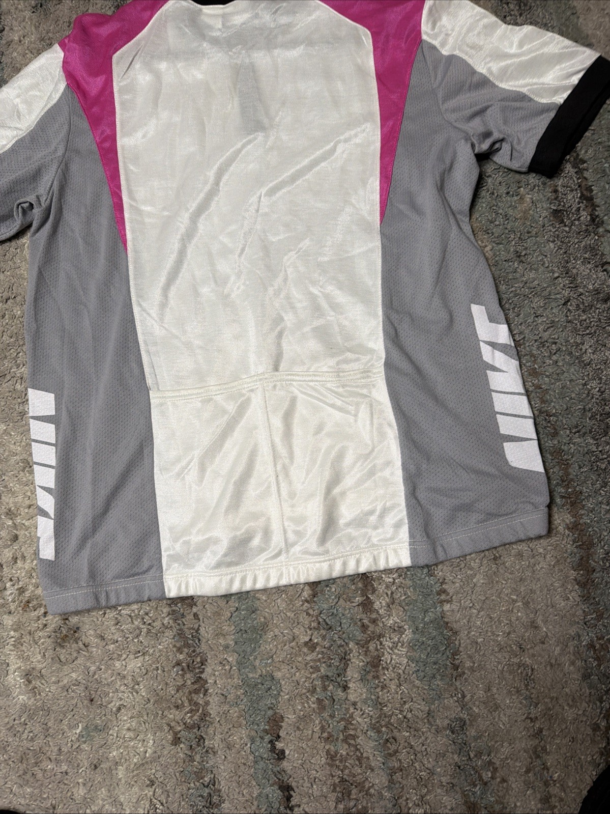 Vintage Nike Cycling Jersey Shirt Grey/pink Men’s XL Cotton