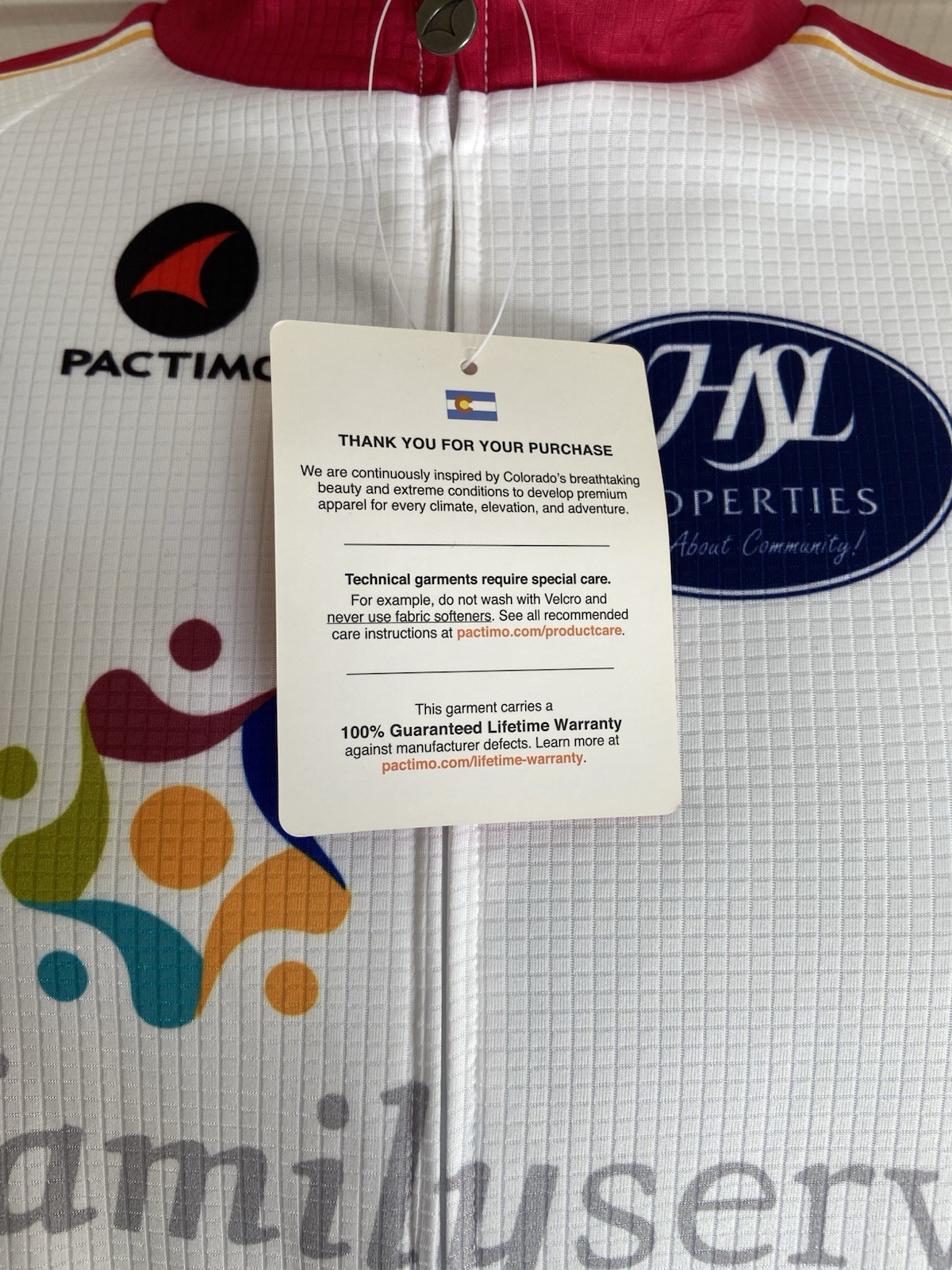 NWT Pactimo Full Zipper 3 Pocket Bicycle Cycling Jersey Shirt – Men’s Size L