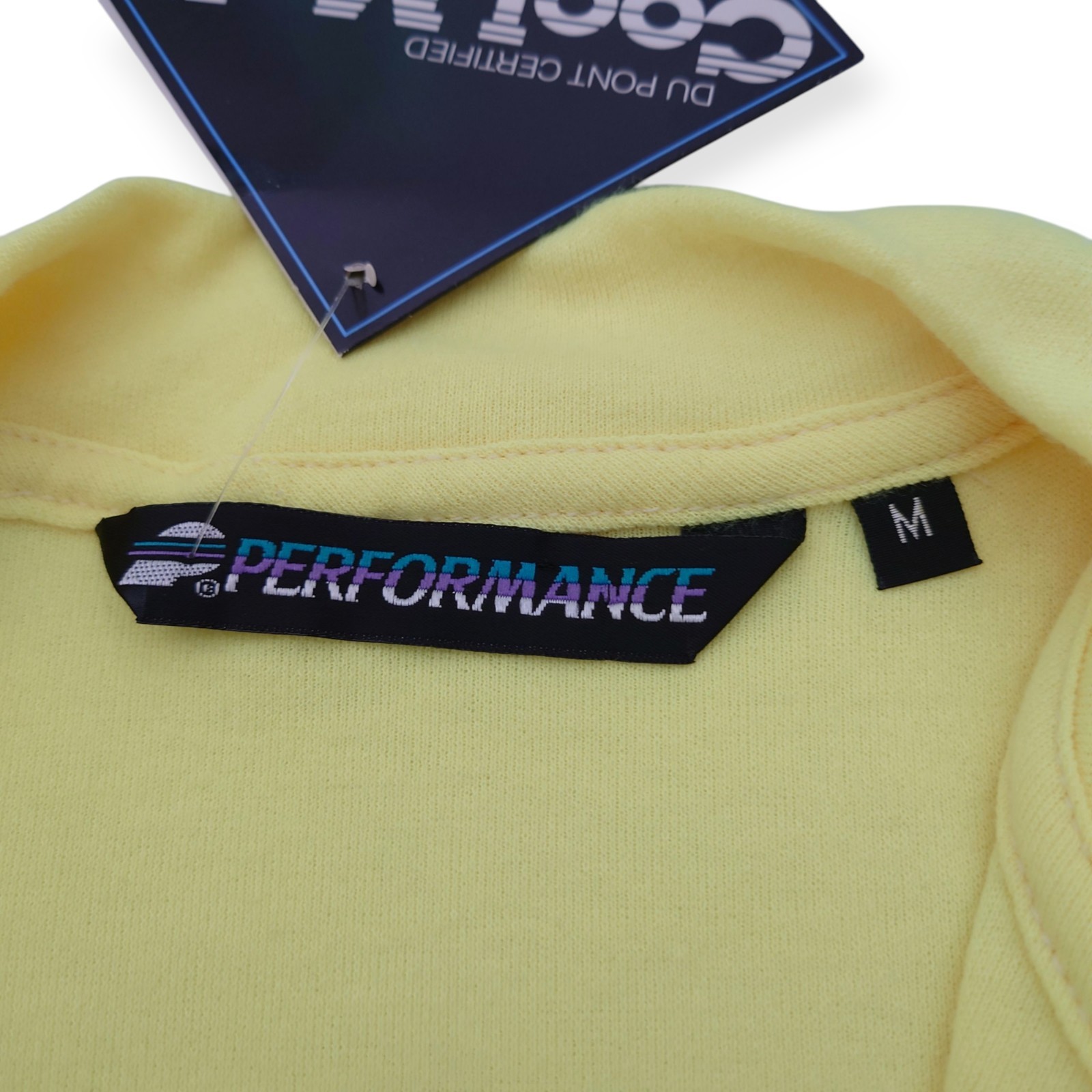 NWT Vintage Performance Cycling Jersey Men’s M 100% Cotton Made In USA Yellow