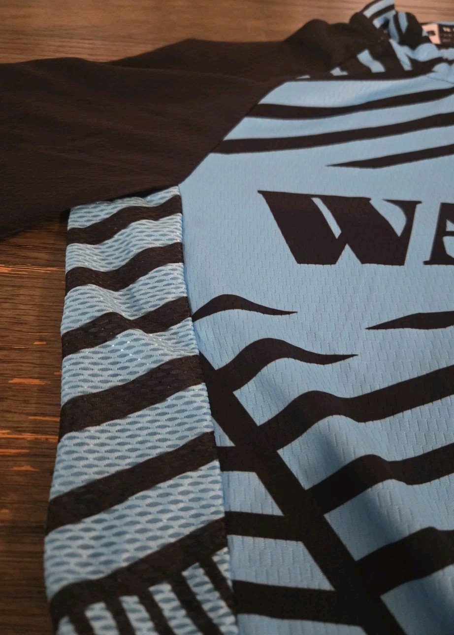 WANTY Pro Cycling Team Jersey – 100% Polyester Breathable Fabric – Size S – Blue