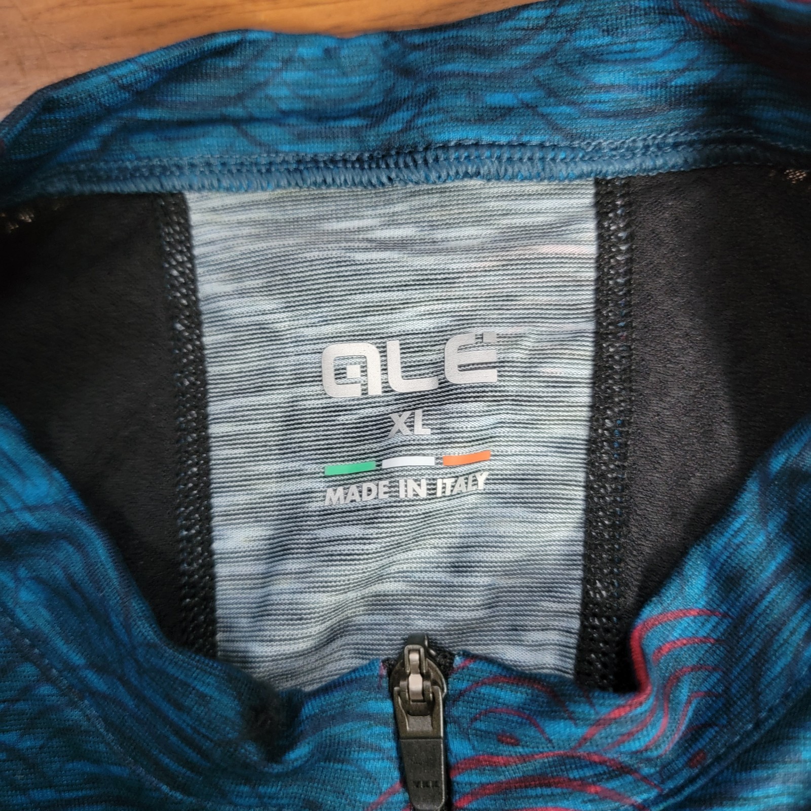 Ale Cycling Mens XL-5-52 Jersey Blue Lightweight Stretch