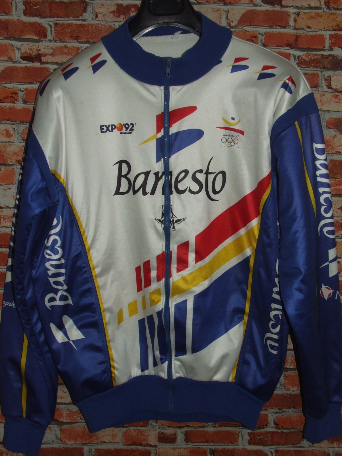 Banesto Nalini Bike Jersey Jacket Cycling Fleece Synthetic Size XL