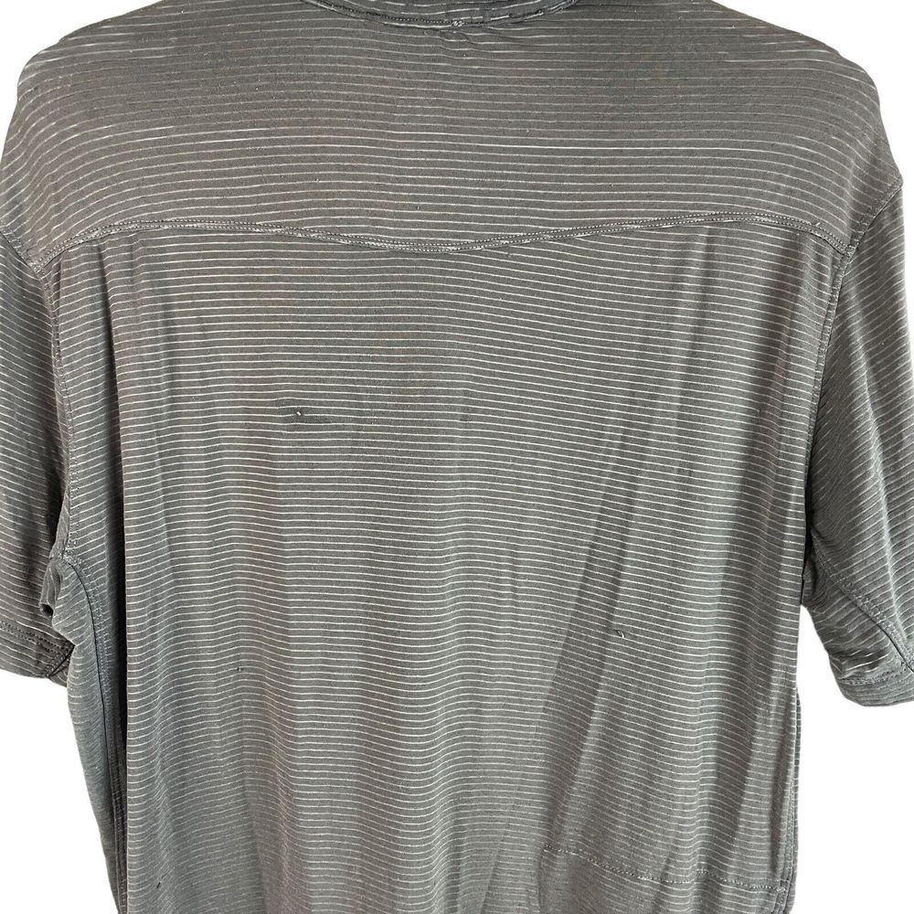 Club Ride 1/4 Zip Cycling Shirt Mens M Gray S/S Stretch Polyester Back Pocket