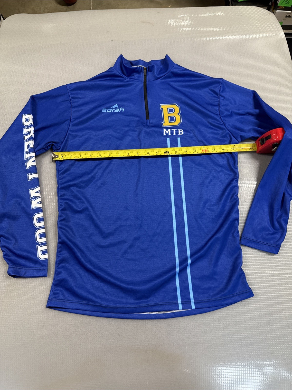 Borah Teamwear Men’s Casual Long Sleeve Cycling Jersey Small S (9433-E)