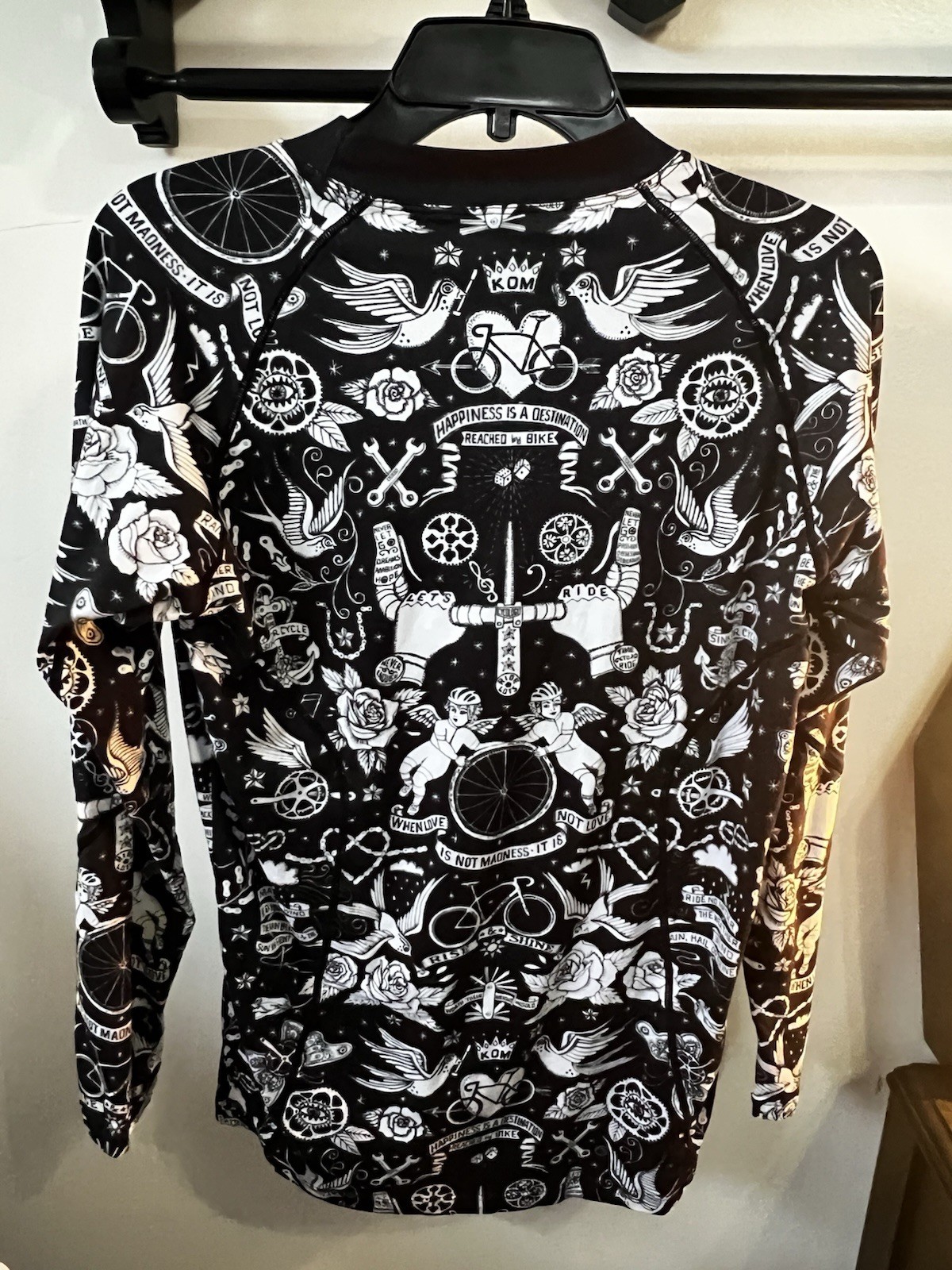 Cycology Velo Tattoo Men’s XL Classic Cycling Jersey Long Sleeve Bike Shirt