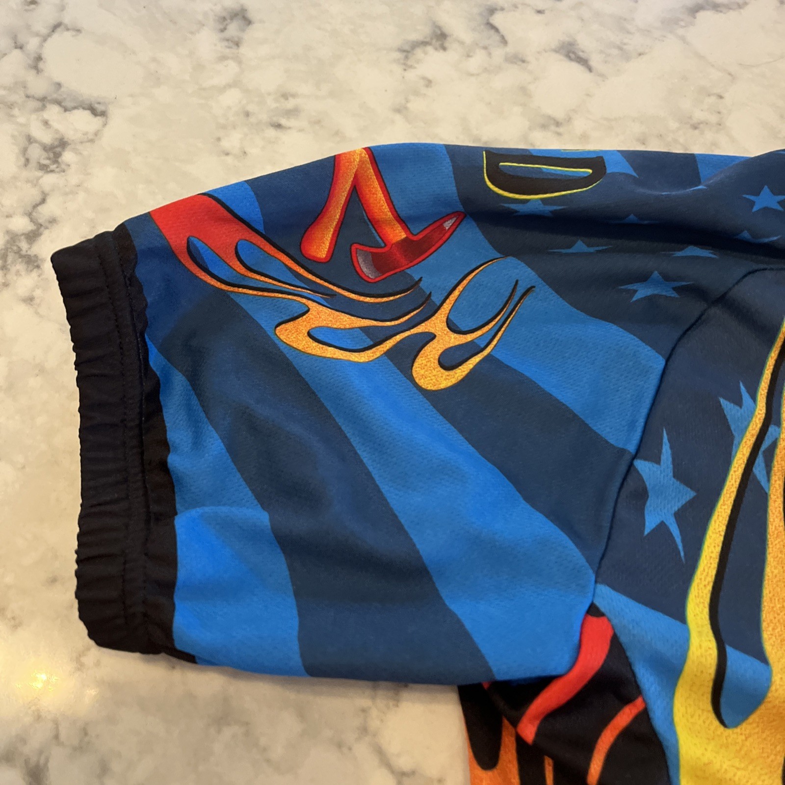American Firefighter Bicycling Cycling Jersey Mens Size L By World Jersey