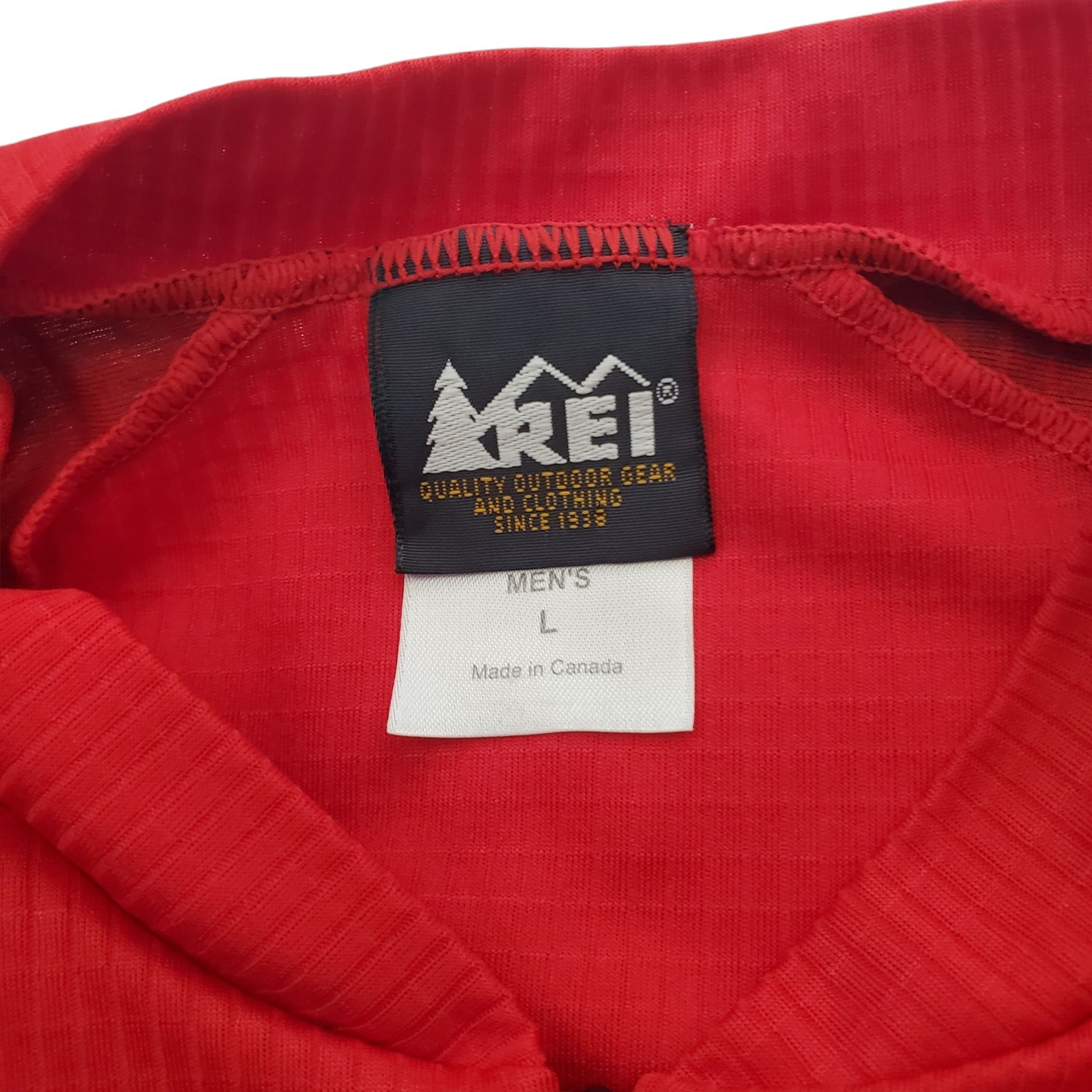 REI Cycling Jersey Adult Large Red Black Logo Biking Racing Activewear Outdoor
