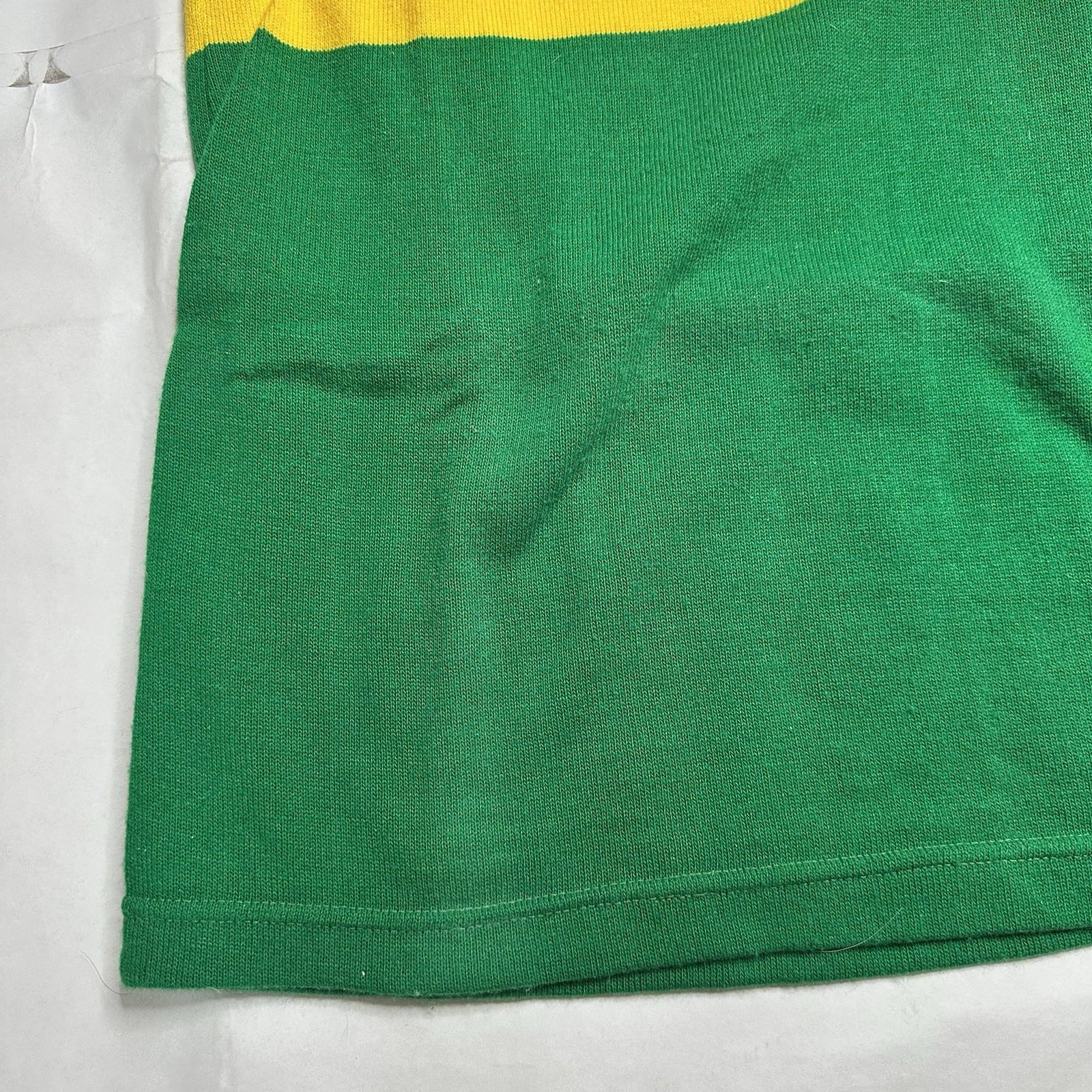 Vintage Wool Blend Cycling Jersey – Medium (Chest 32) Green Yellow