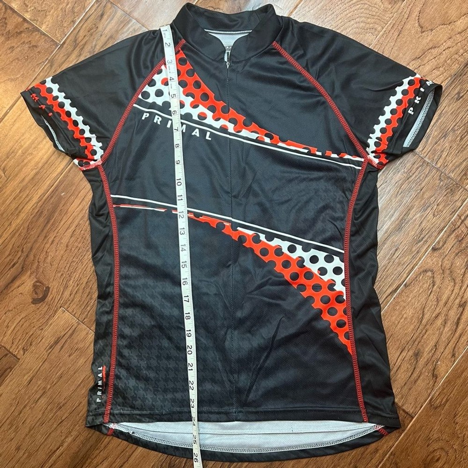 Black and Red Primal Cycling Jersey L