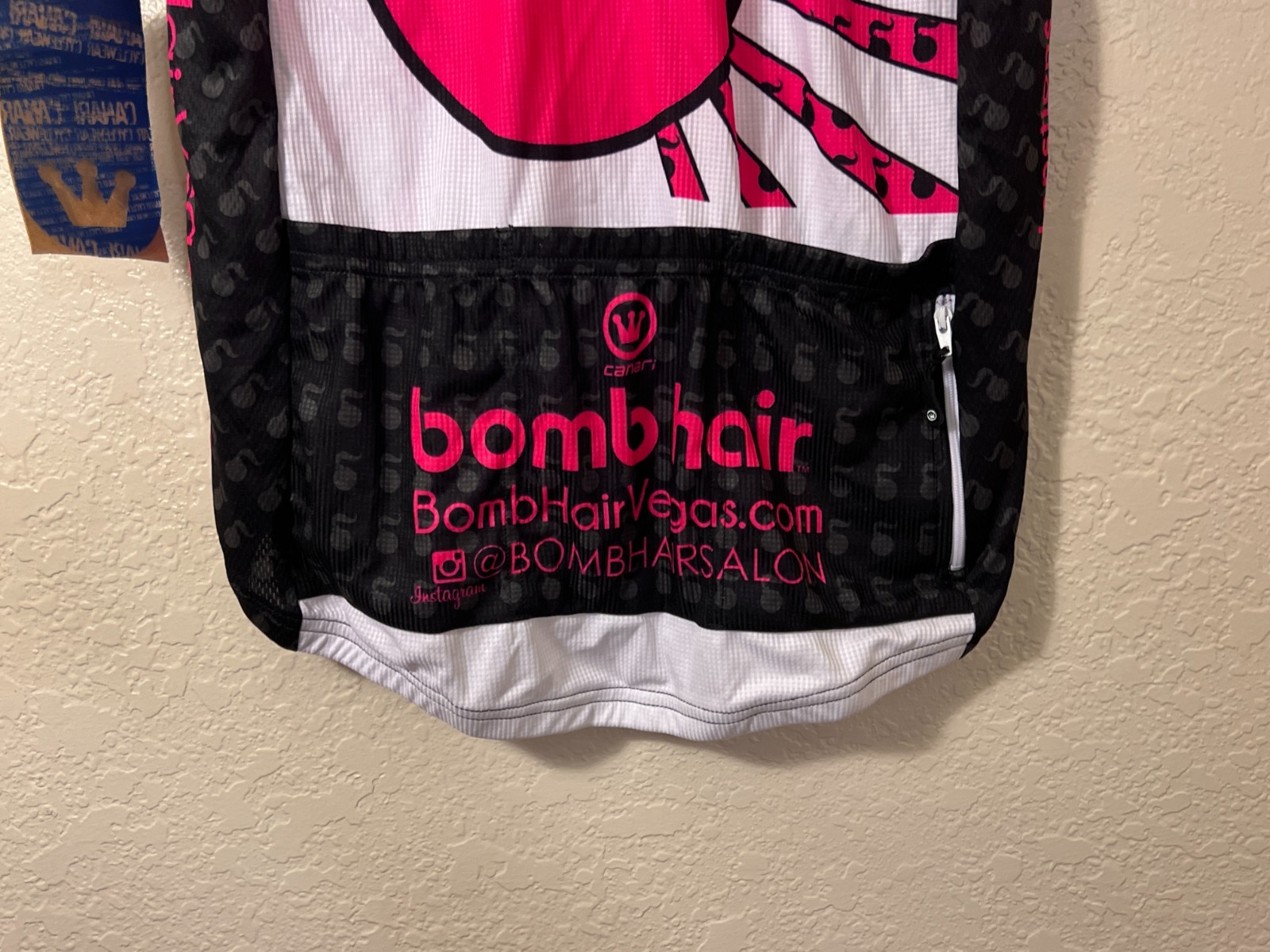 Men’s Canari Full Zip Cycling Jersey SS Vpro Bombhair, new with tags