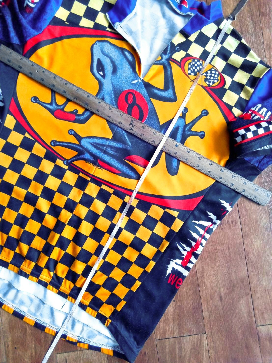 RARE VTG 1996 PRIMAL Wear USA “Poison Dart Frog #8” Cycling Jersey — (fits XL)