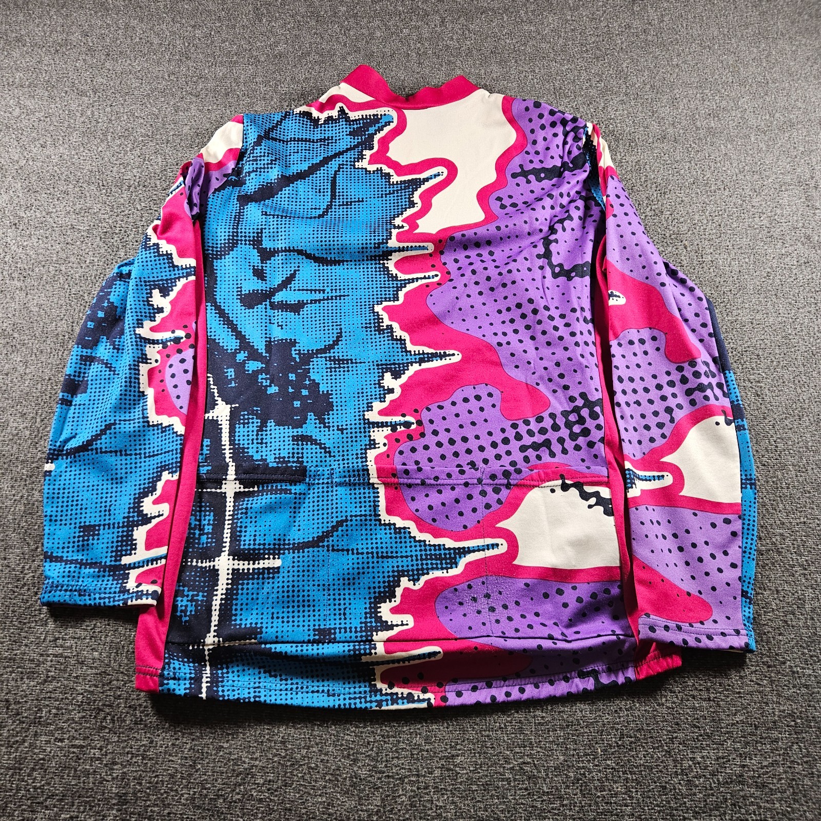 Vintage Erima Cyclist Jersey Quarter Zip 80s 90s Colorful Size 7