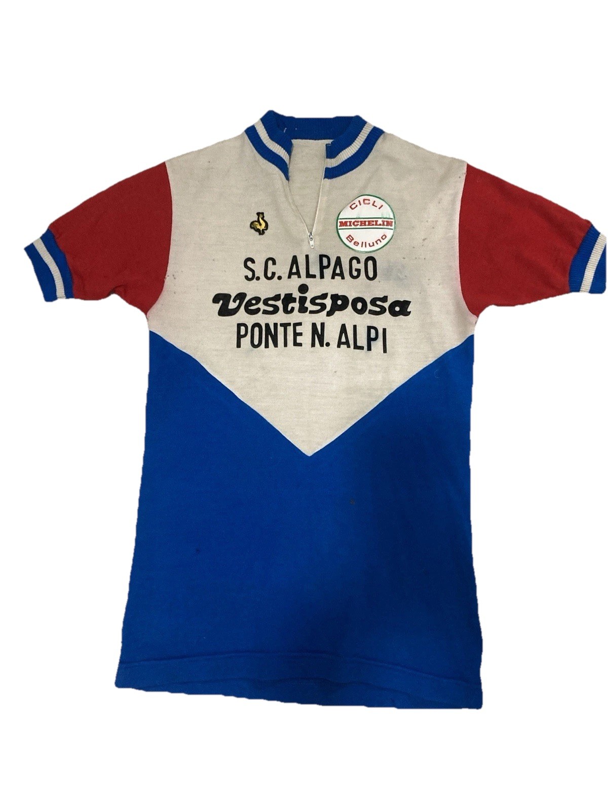 Vintage De Marchi Cycling Jersey-Italian-Men’s Small-Cicli Belluno-Michelin