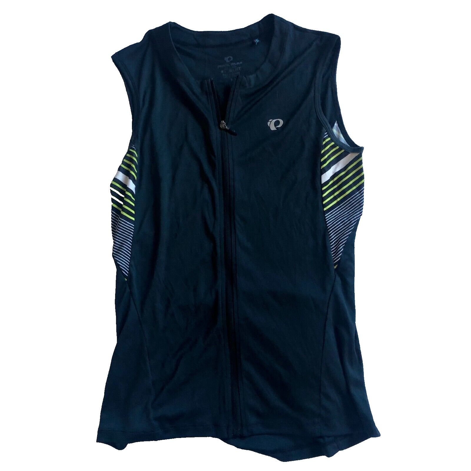 PEARL IZUMI Select Cycling Shirt Womens M Full Zip Sleeveless Two Back Pockets
