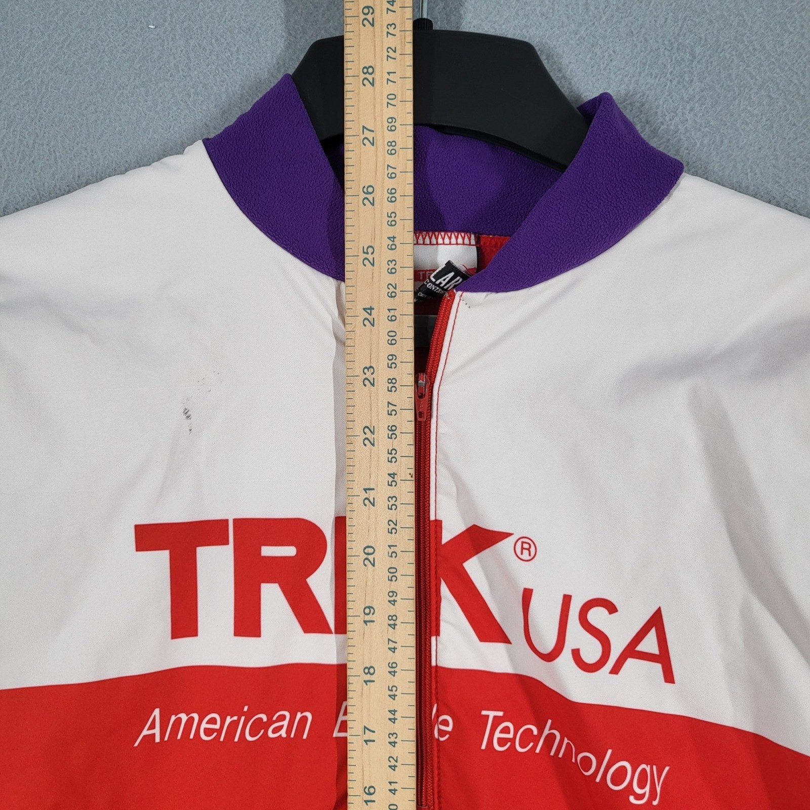 VTG Trek Cycling Jersey Men’s S Multicolor Long Sleeve USA American Bicycle