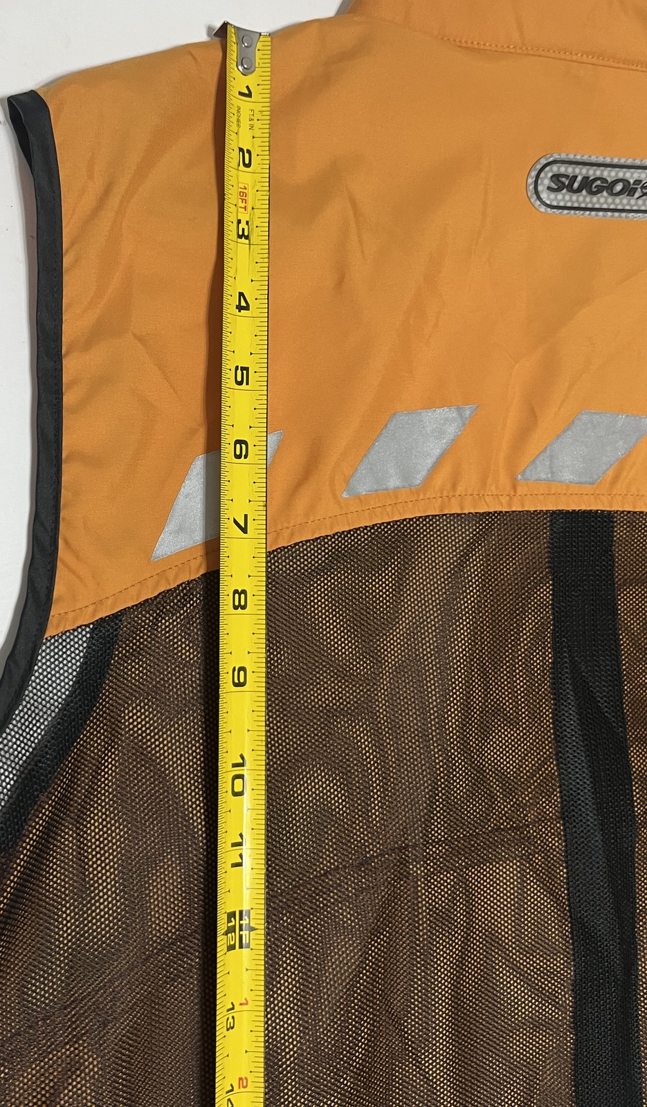 SUGOI MS150 Houston-Austin 2002 Cycling Vest Men’s M Orange Mesh Reflective NWT