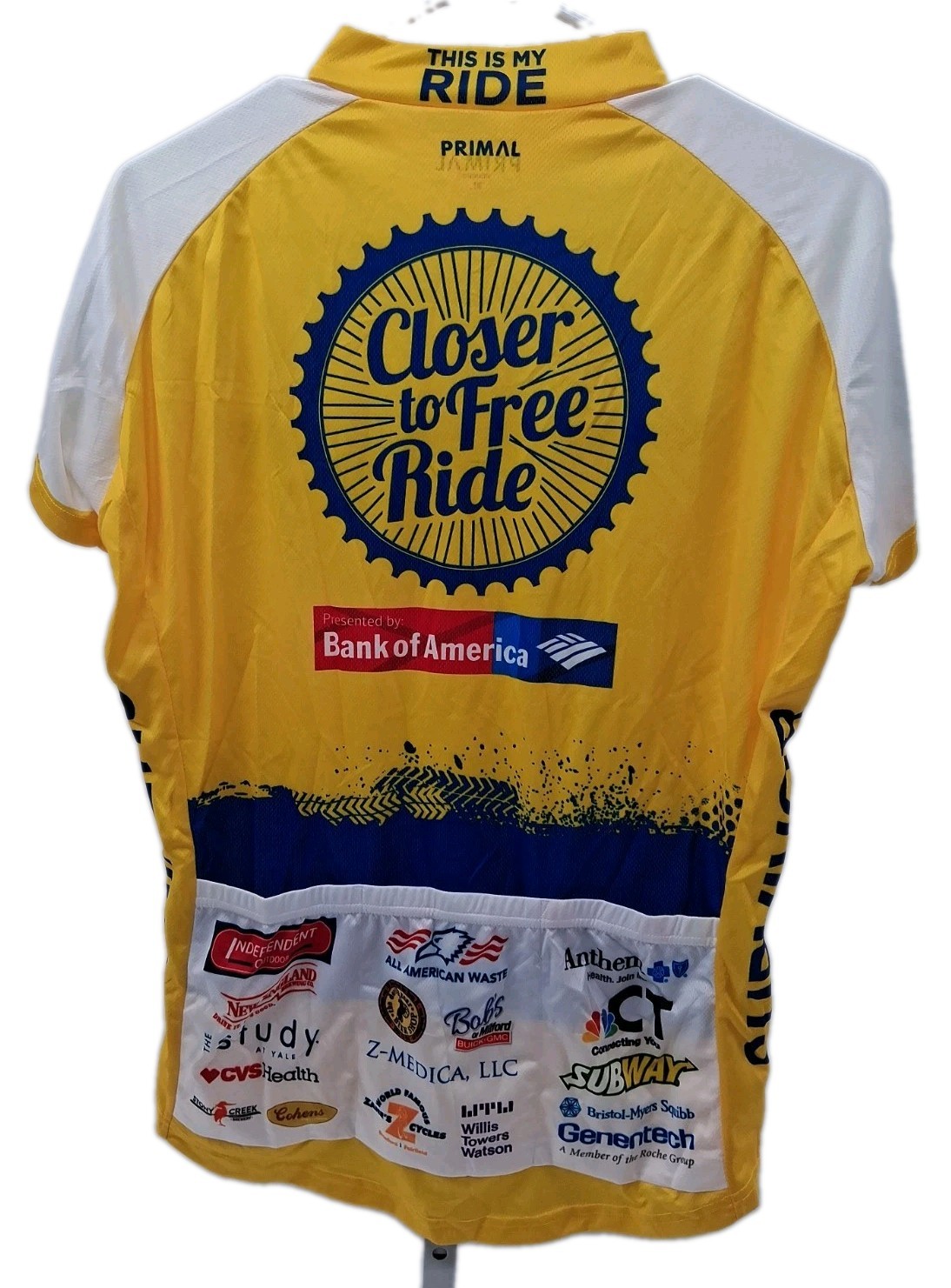 Primal Ride Closer to Free Cycling Jersey Womens XL Multicolor Biking Athletic