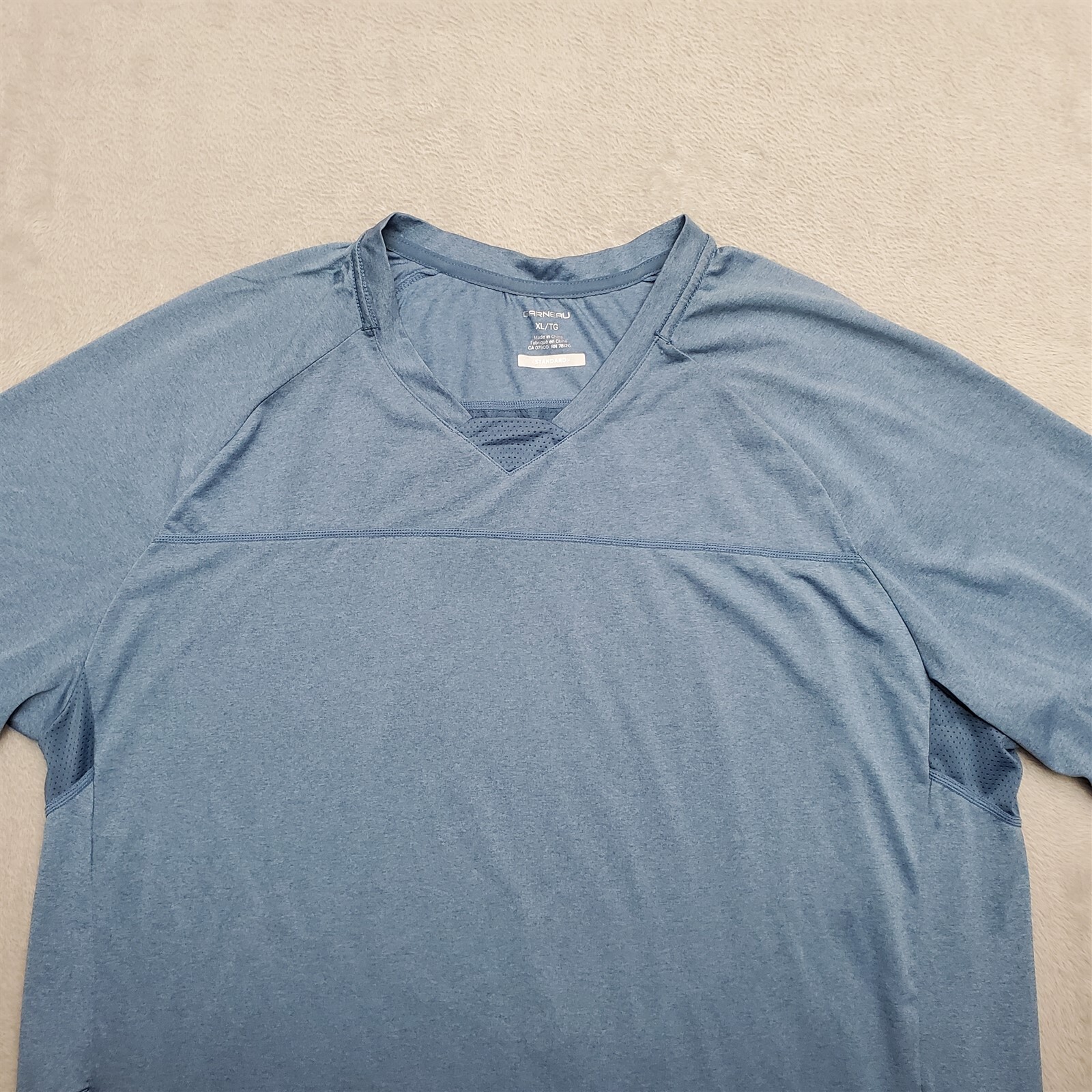 Garneau Cycling Jersey Mens XL Blue Bike Racing Vented Performance Stretch TEE