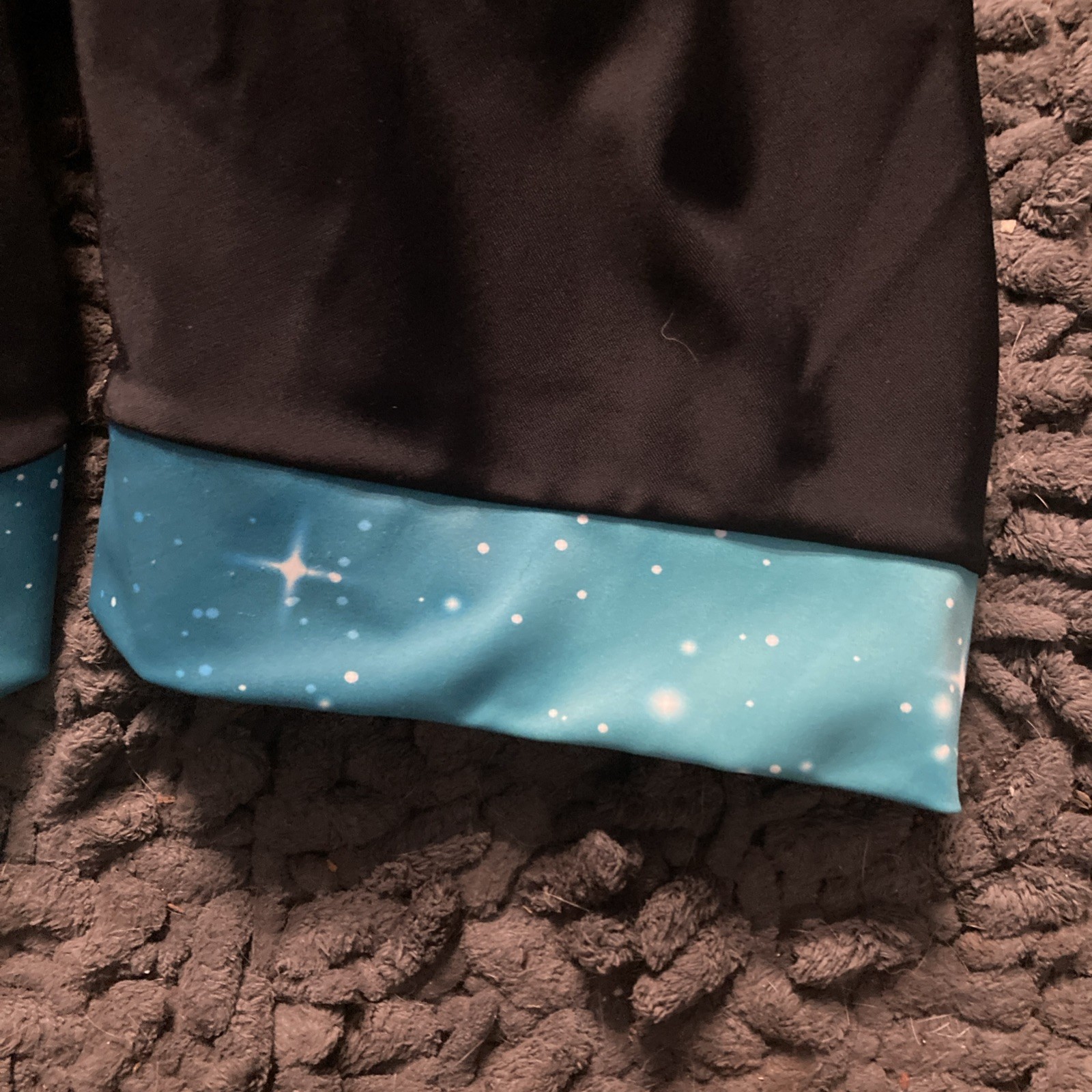 Liv Cycling Women’s Cycling Jersey Large, & Medium Bib Set, Black W/ Blue Galaxy