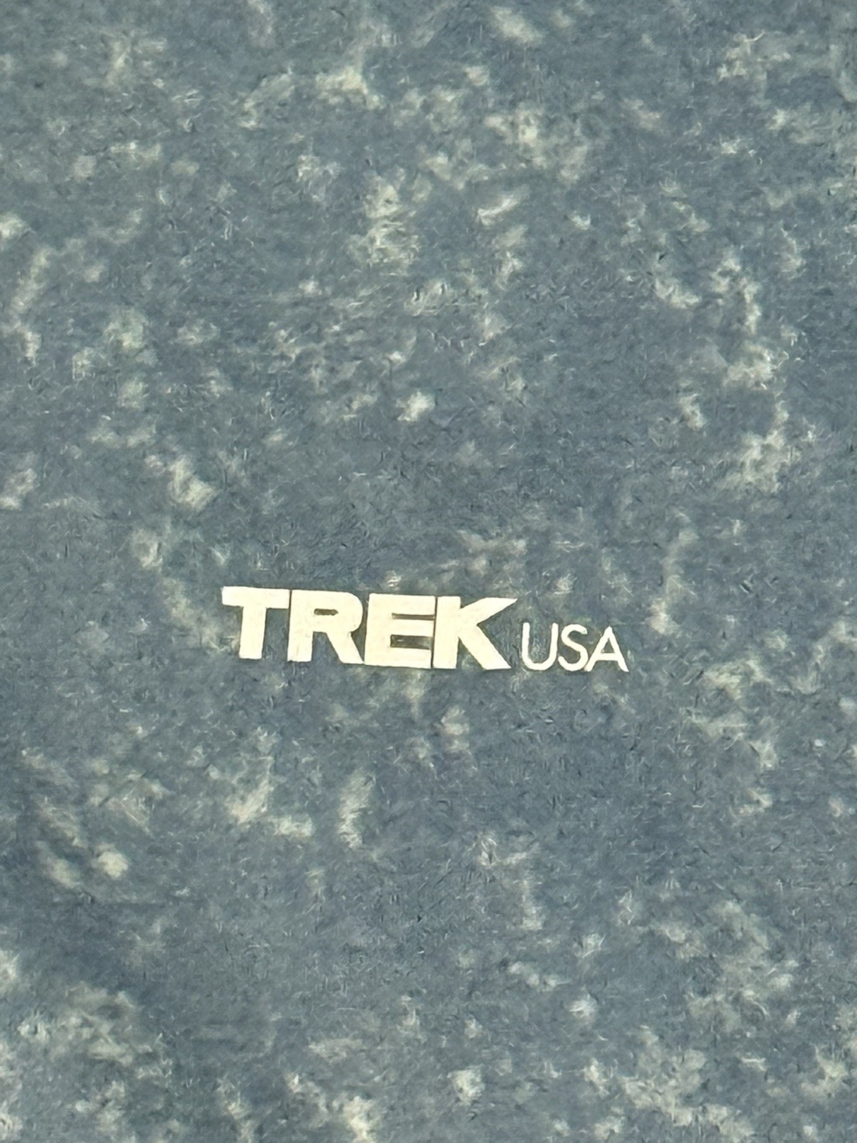 Vintage 90s Trek USA Cycling Jersey Retro blue-grey 1/4 zip acid wash mens Med