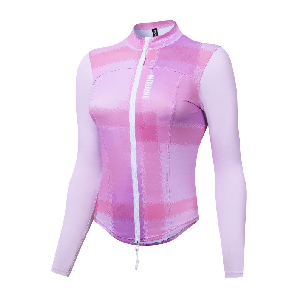 Slimming Long Sleeve Bicycle Top for Women Road Cycling Jersey Spring Summer