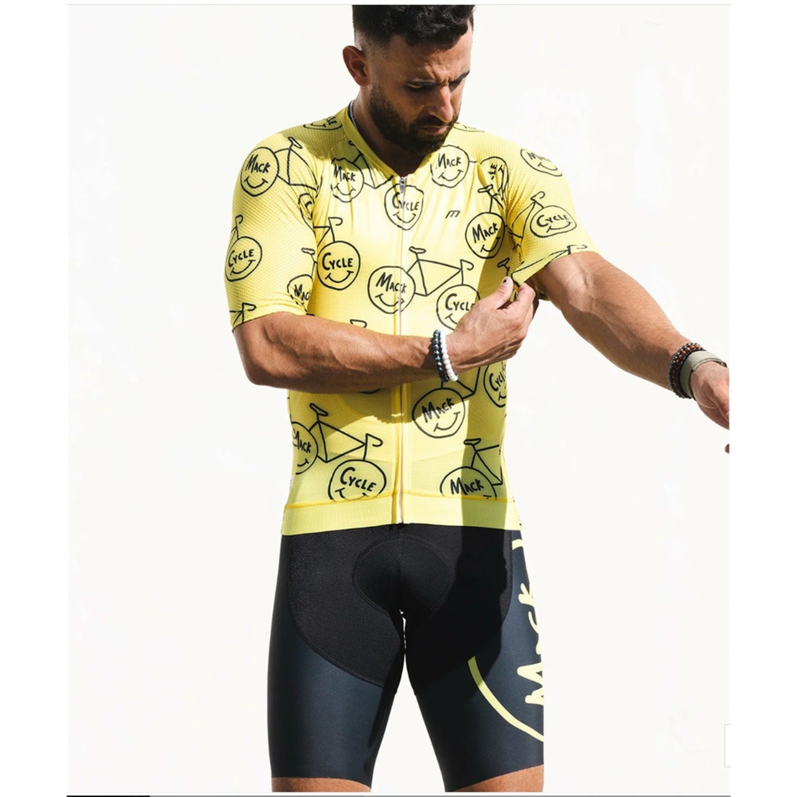 Mack Cycle Happy Riding Men’s Bike Jersey Size 2XL