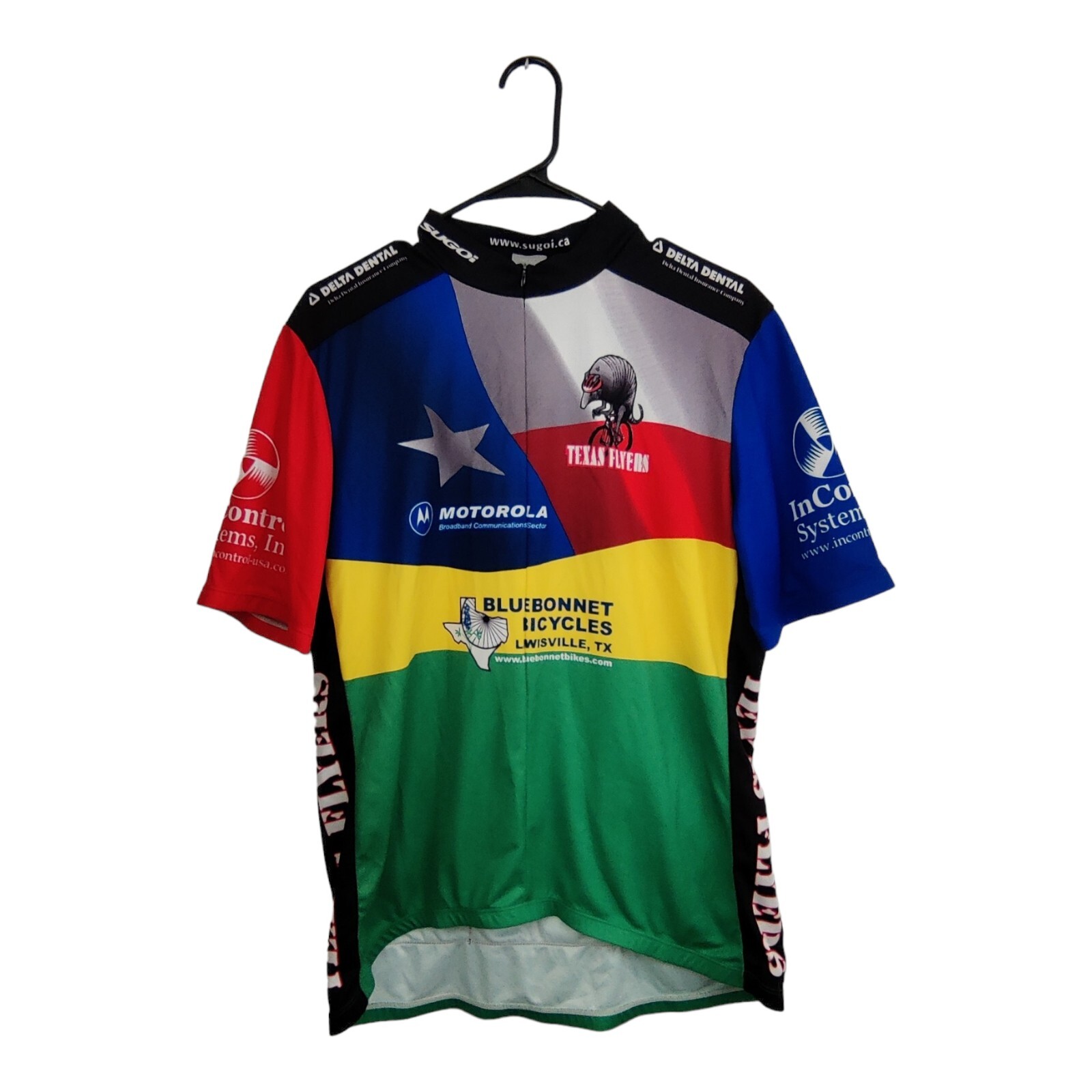 Texas Flyers SUGOI Cyclist Short Sleeve Jersey Sz 2XL
