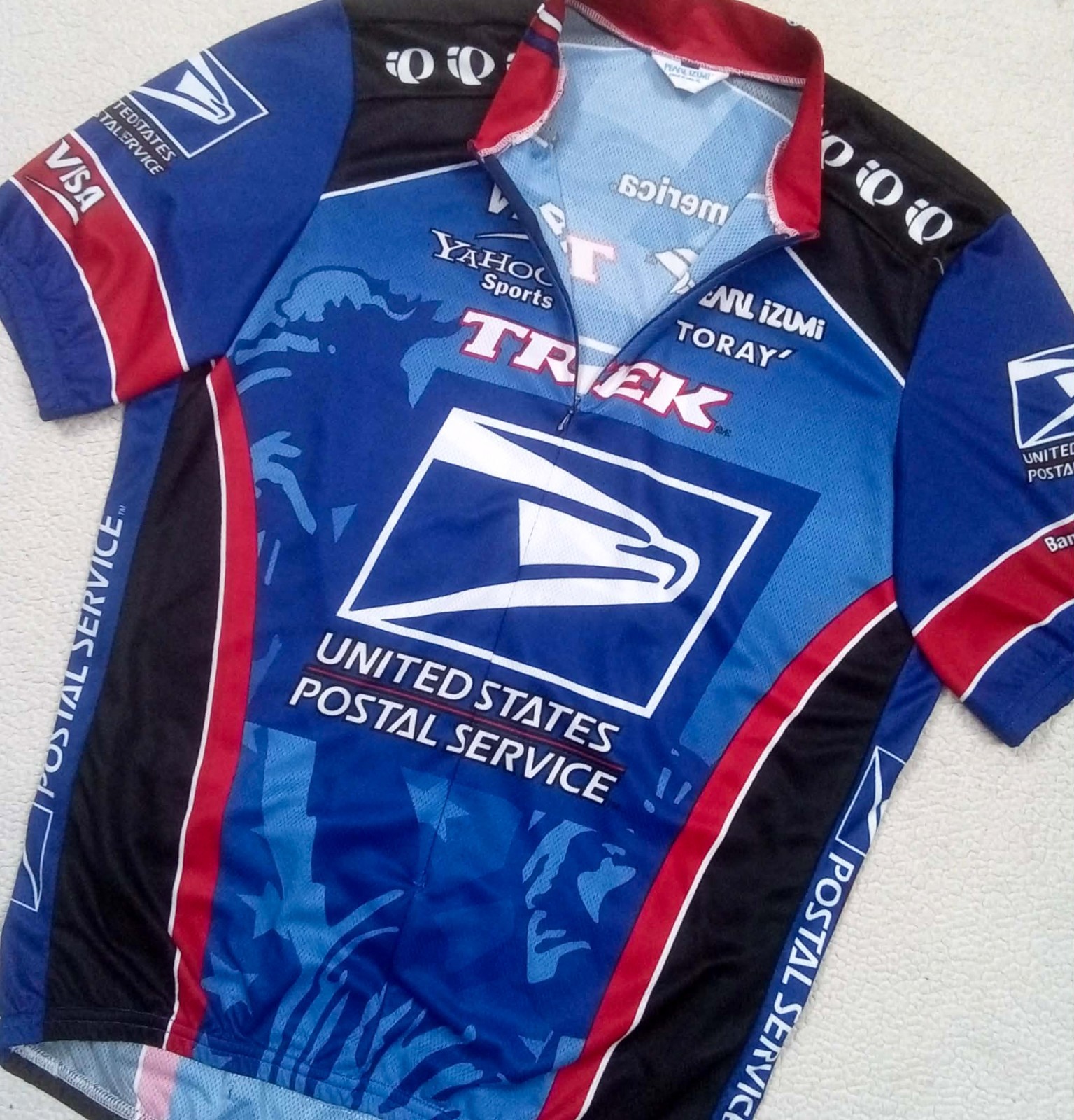RARE VTG 1999 Pearl iZuMi USPS Team Cycling Jersey — Lance ARMSTRONG — Size XL