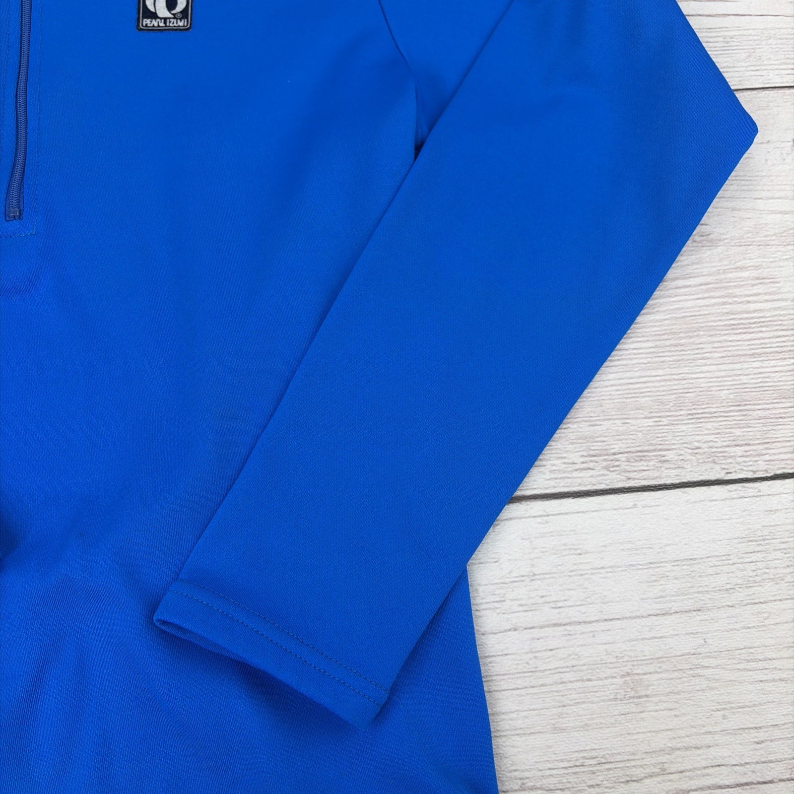 Pearl Izumi Jersey Men’s M Blue Cycling Long Sleeve 1/4 Zip Bike Technical Wear