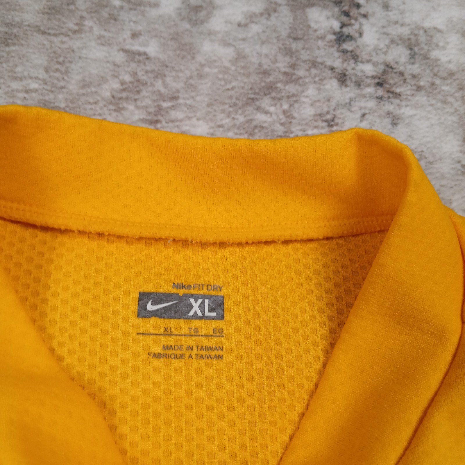 Vintage Nike Cycling Jersey Mens XL Extra Large Yellow