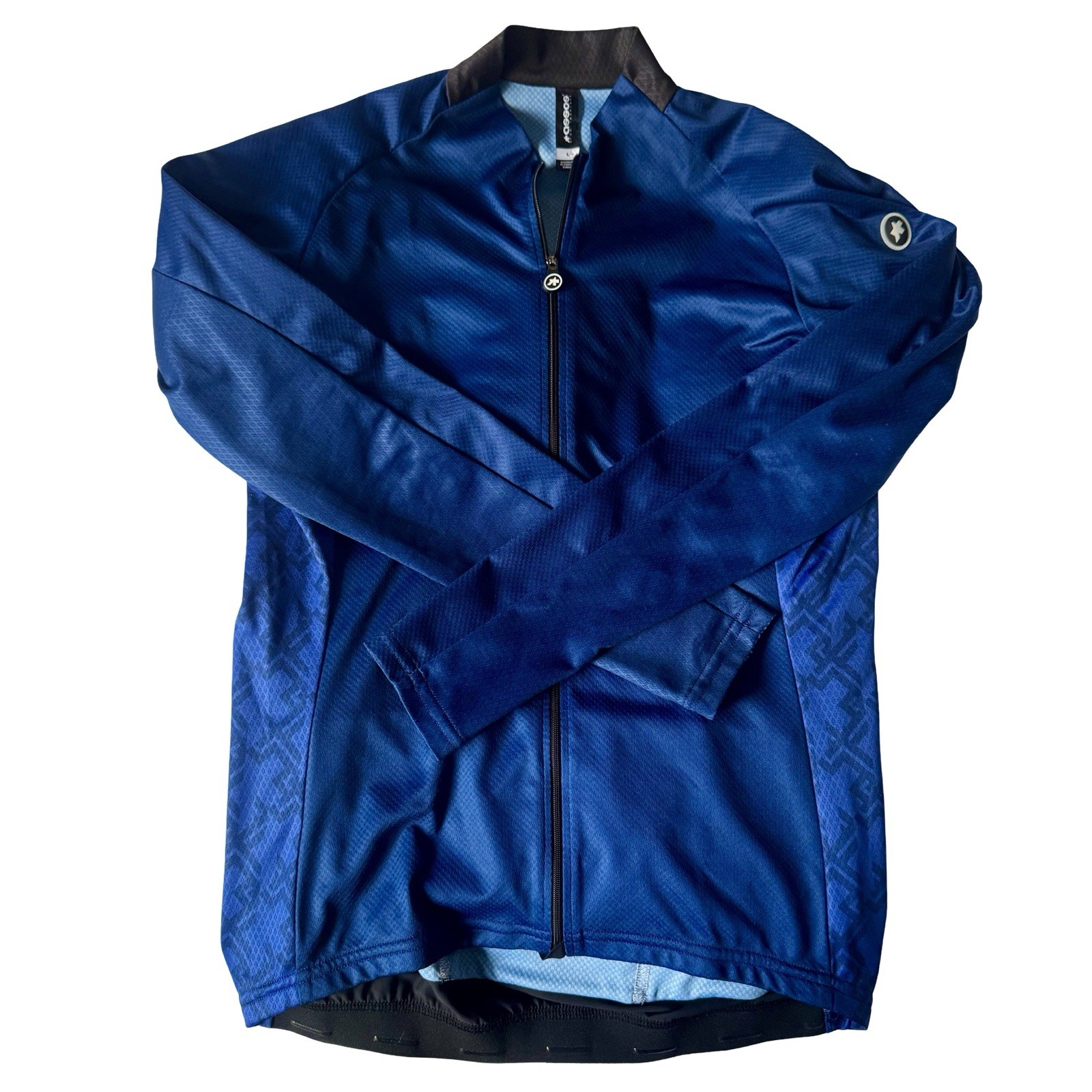 ASSOS Women’s UMA GT Cycling Jacket Blue Lightweight Windproof Full Zip Size L