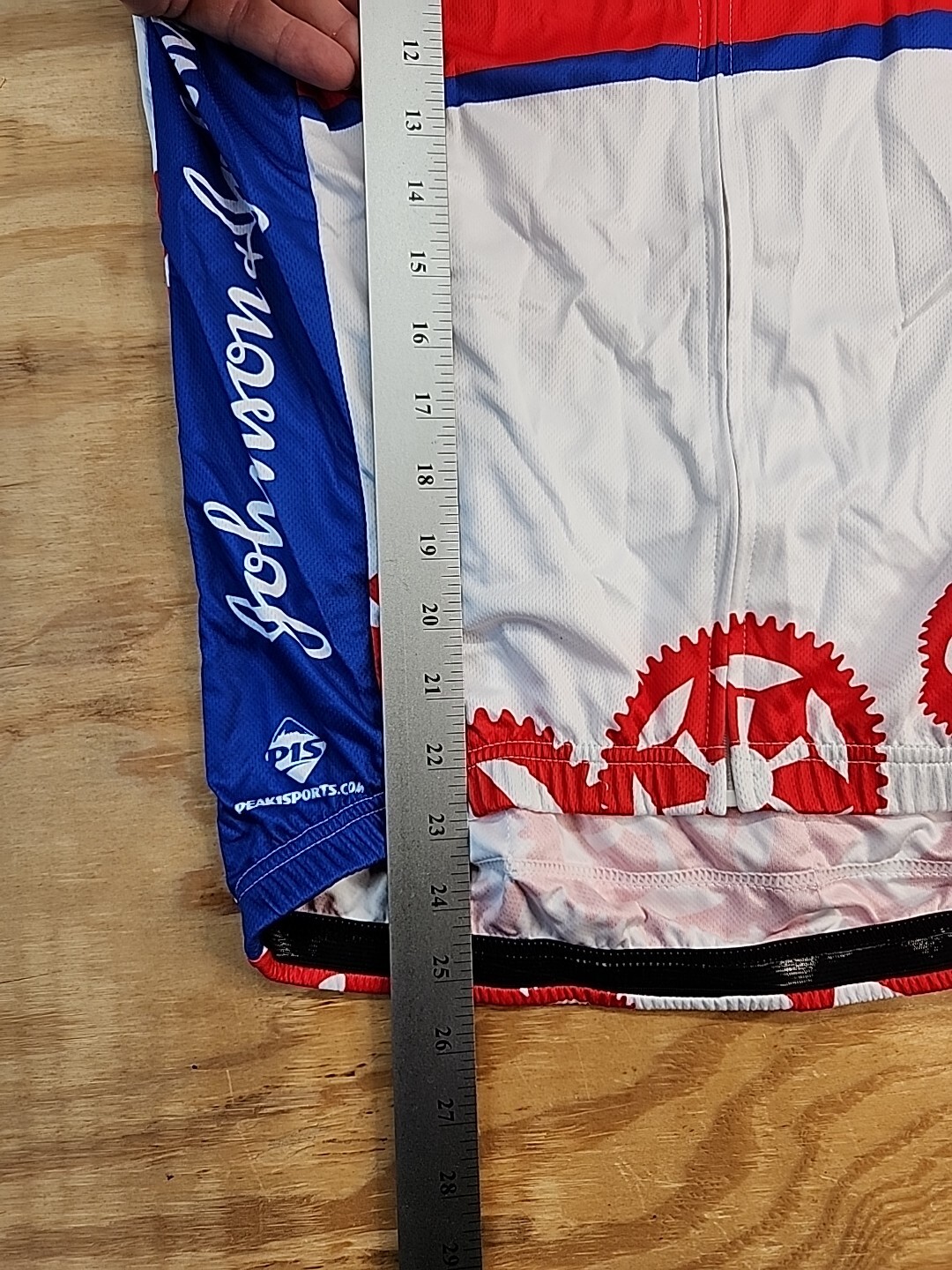 Johnson & Johnson Unisex Small Full Zip Cycling Bike Jersey Peak 1 Sports