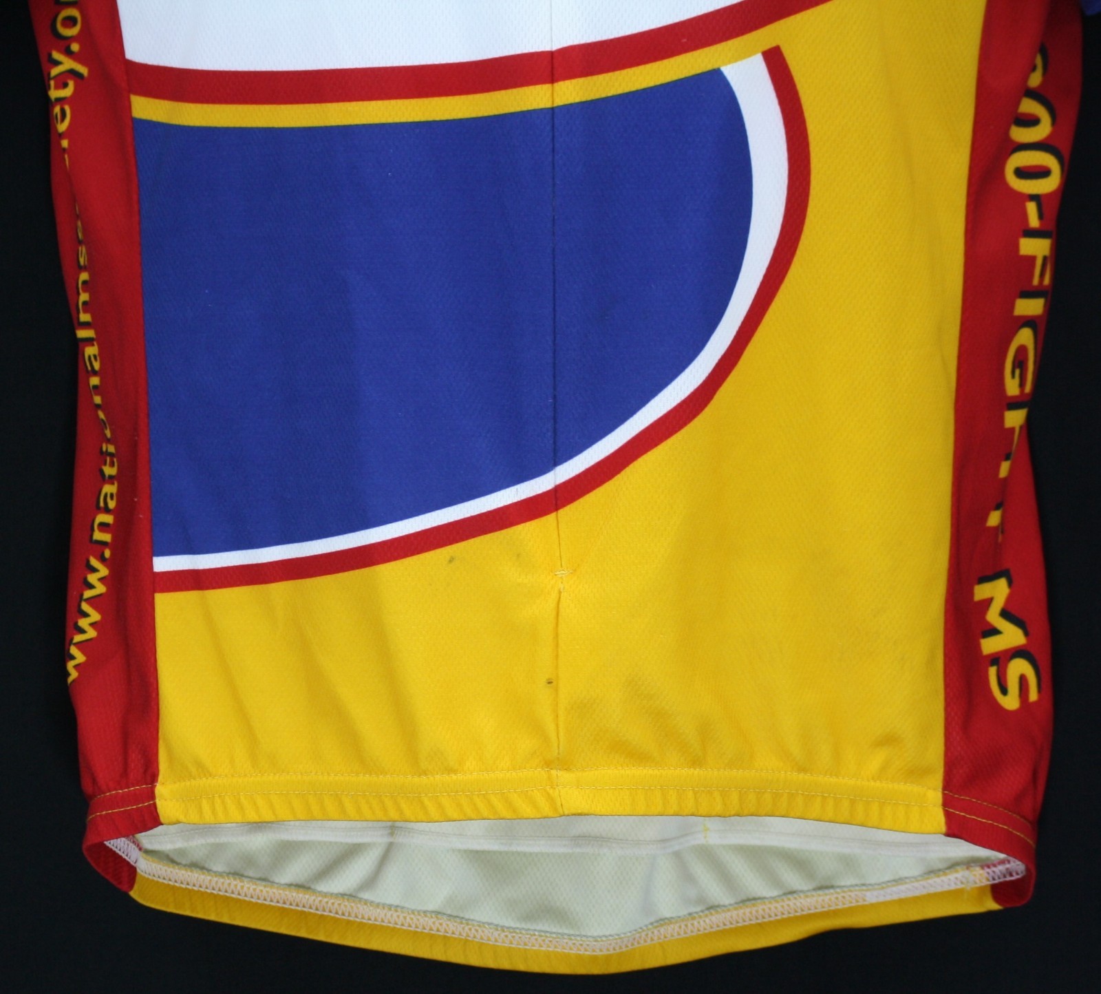 Voler Cycling Jersey MS 150 Bike Tour National City Platinum Spoke Goldenrod Lg