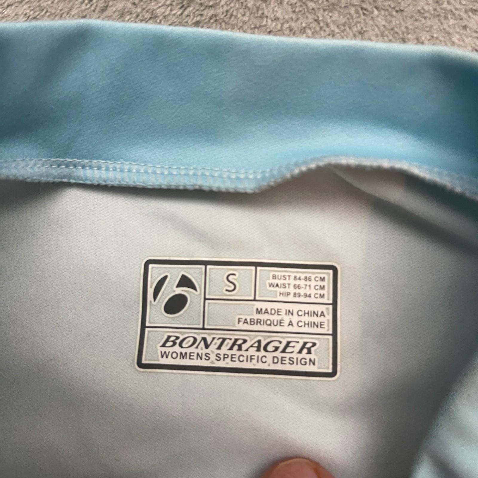 Bontrager Cycling Jersey 1/4 Zip Solstice Womens Small Blue Pockets