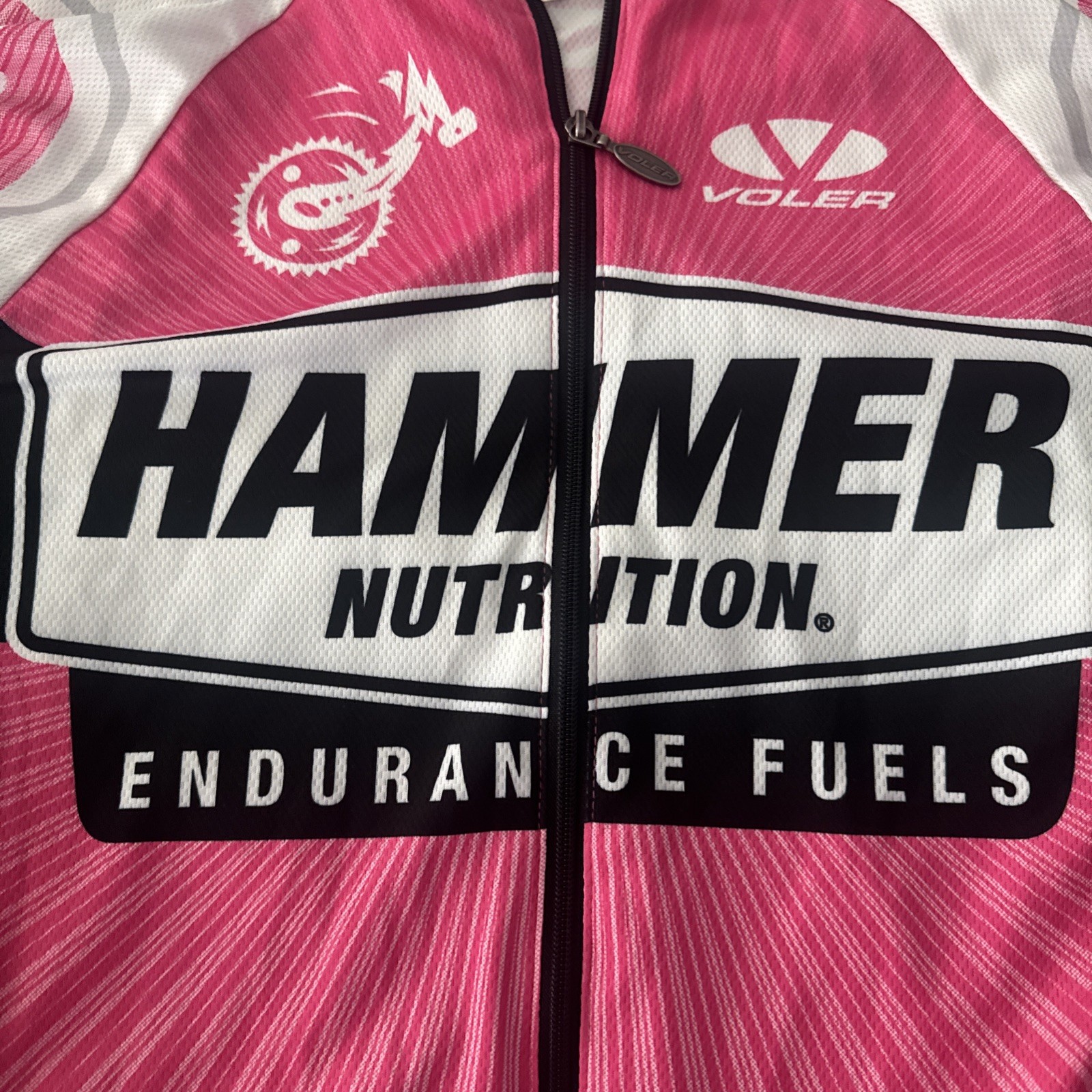 Voler Cycling Jersey Hammer Nutrition Full Zip Race Cut Size Women’s Small