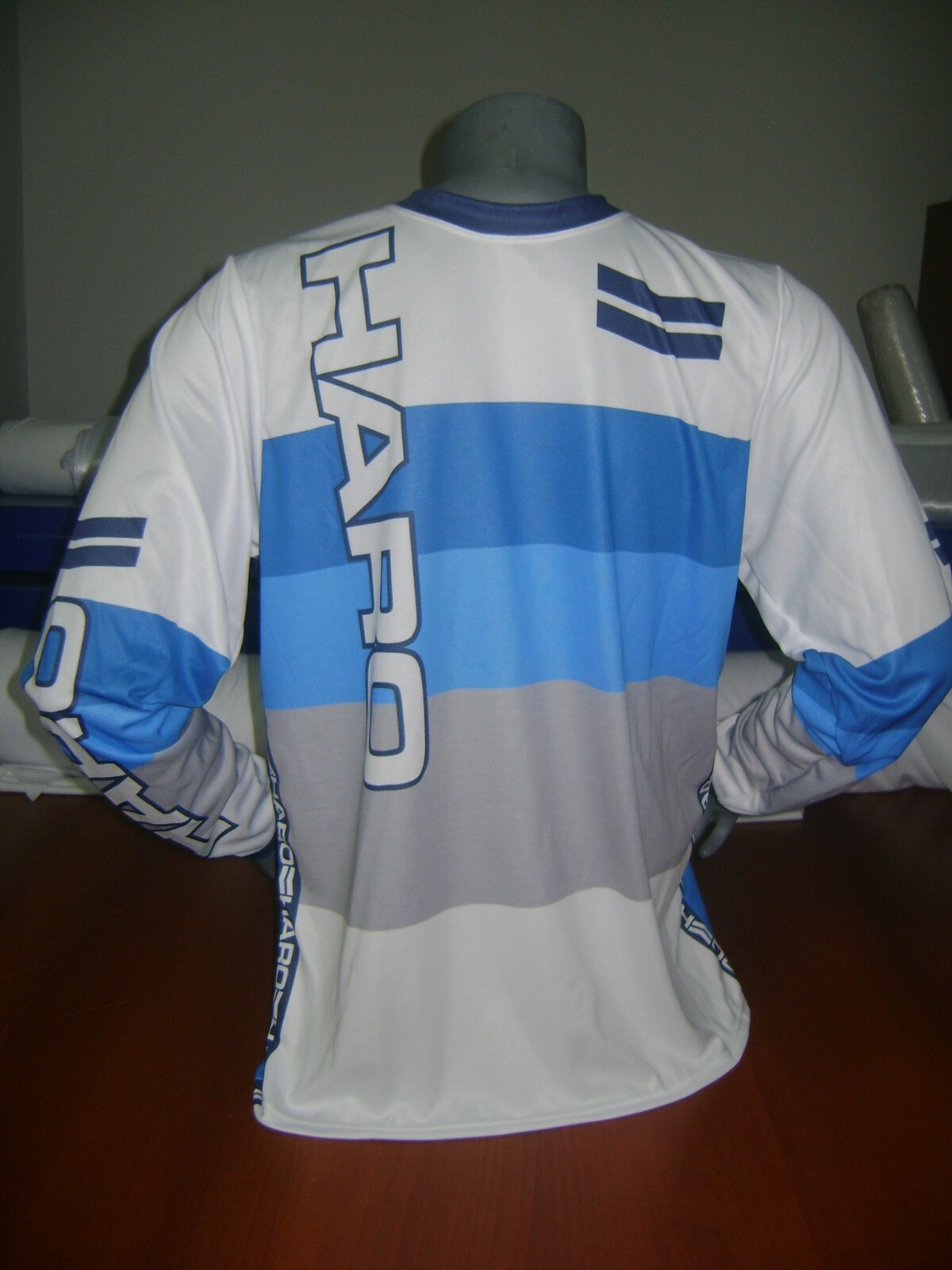 HARO OLD SCHOOL BIKE JERSEY CLASSIC BMX JERSEY RACE BIKE SHIRT BMX VINTAGE L GY
