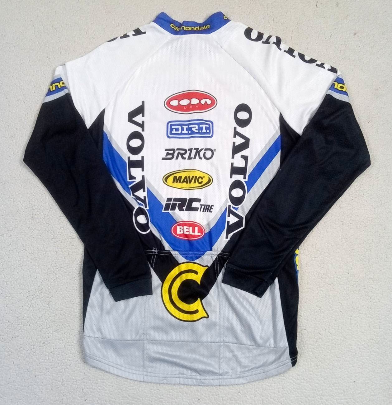 RARE VTG 1998 Team VOLVO Cannondale Long Sleeve MTB Cycling Jersey — Size L