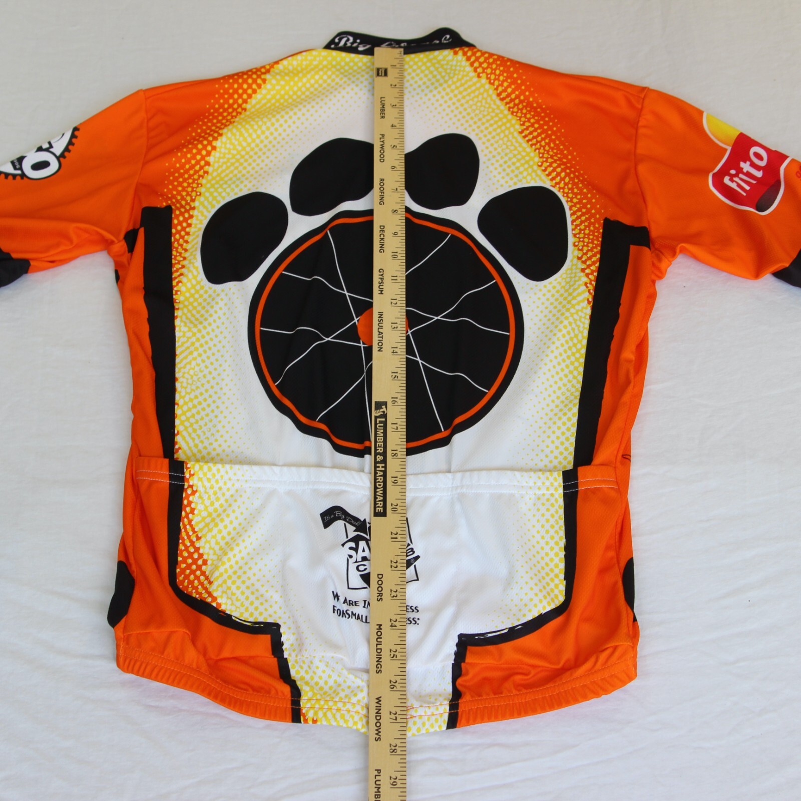 VOmax Cheesy Riders Bicycle Jersey Mens L Chester Cheetah Cheetohs MS 150 Tour