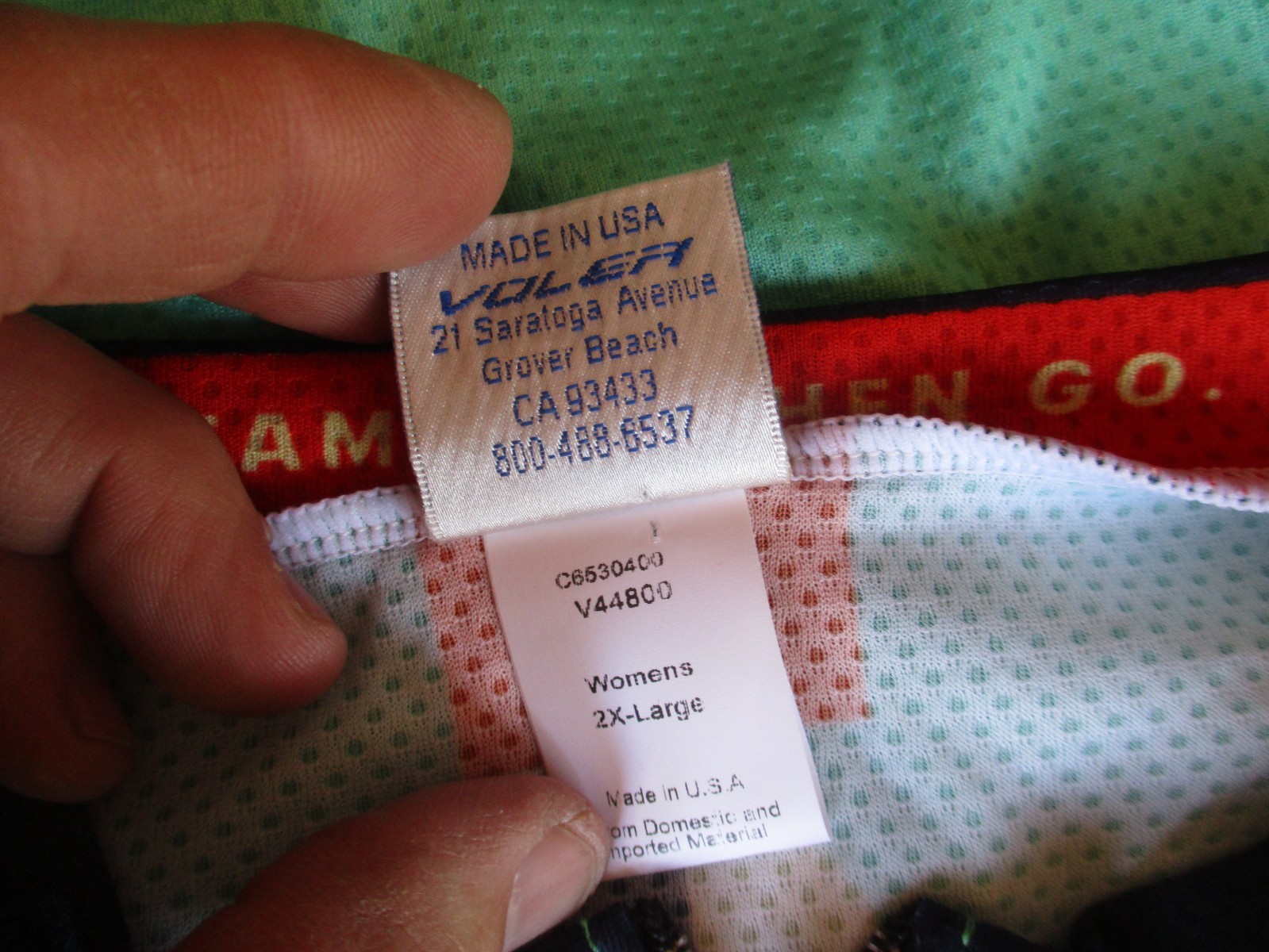 Vtg VOLER, REI Adventures, USA made Cycling Jersey, Biking Shirt, Women’s XXL