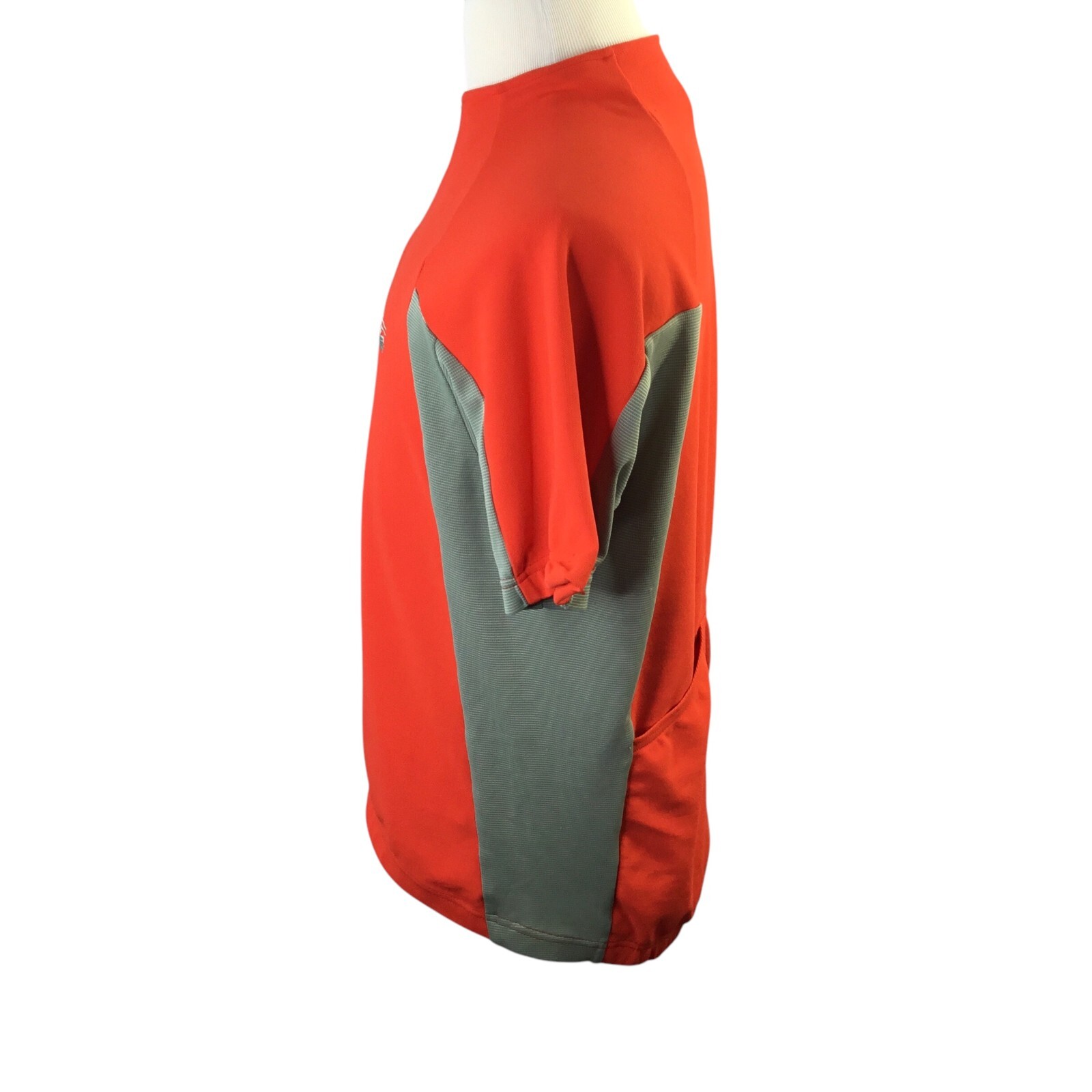 Patagonia Cycling Jersey Vtg Y2K Bike 1/2 Zip Short Sleeve Large USA Red Gray
