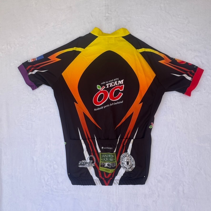 Blackbottoms Cyclewear Team OC Mens cycling Shirt Zip Down Multi-color Size XXL