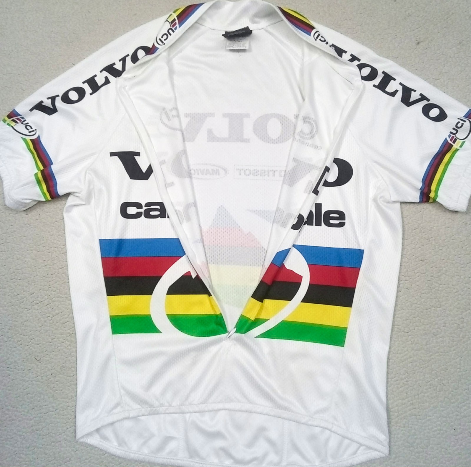 RARE VTG 90s VOLVO Cannondale Alison Sydor MTB XC World Champion Jersey Fits S/M