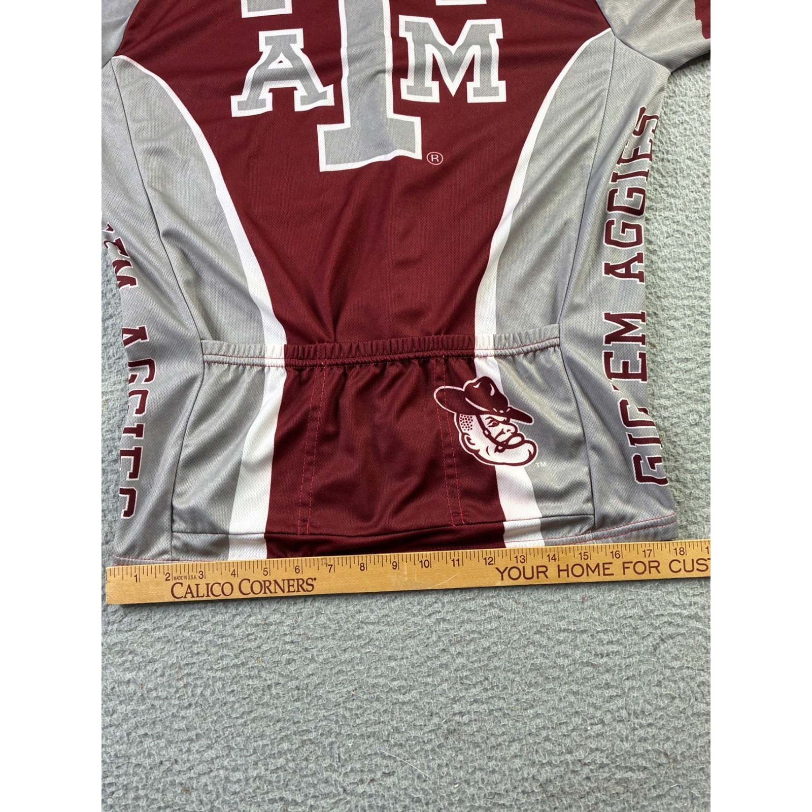 Texas A&M Aggies Cycling Jersey TAMU GIg ‘Em Adrenaline Promotions Mens Medium