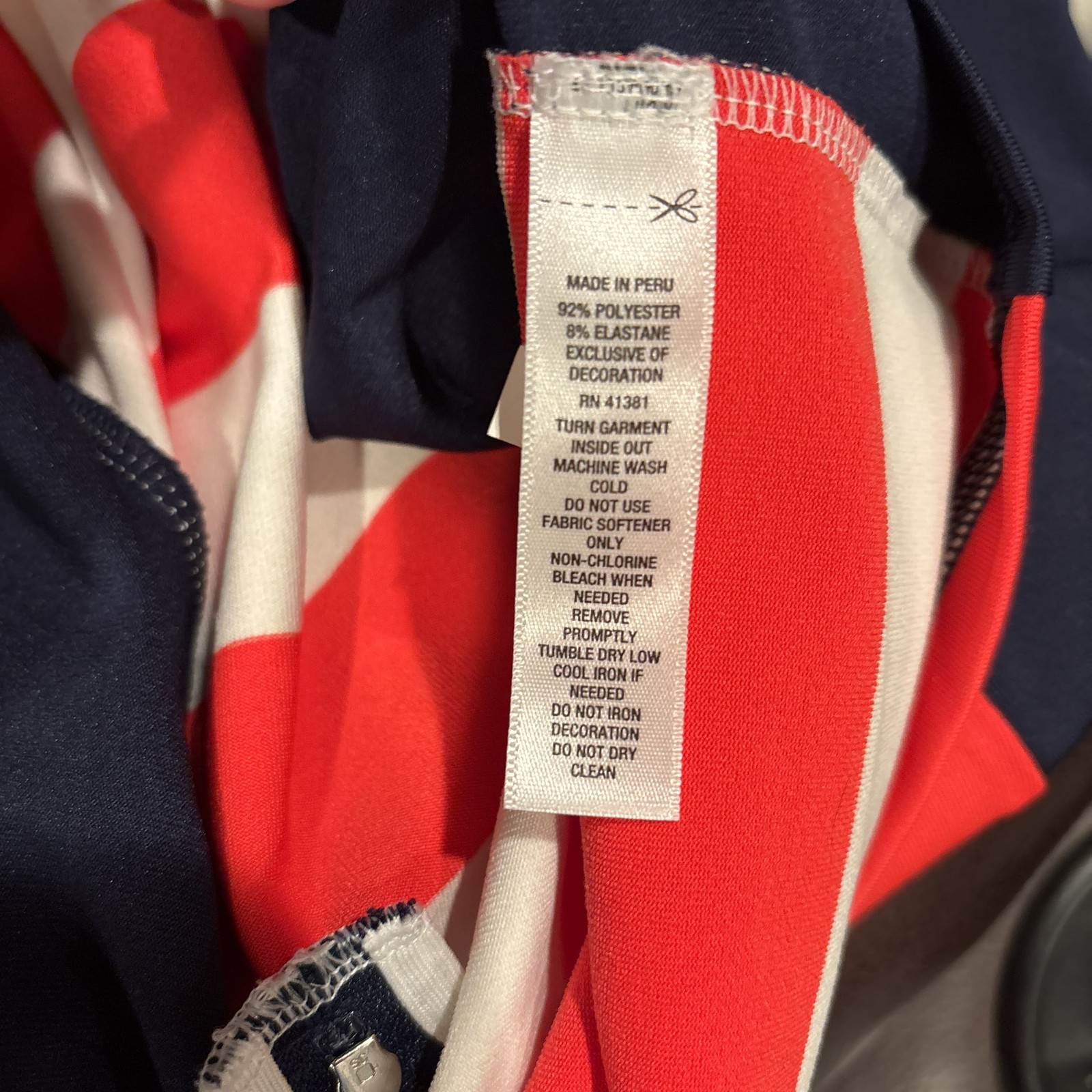 RLX Ralph Lauren American Flag Cycling Jersey USA Athletic Top