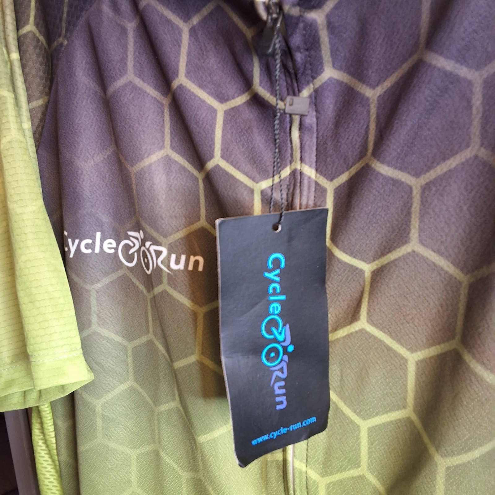 NWT Cycle Run XXXL Full Zip Short Sleeve Mens Elastic Waist