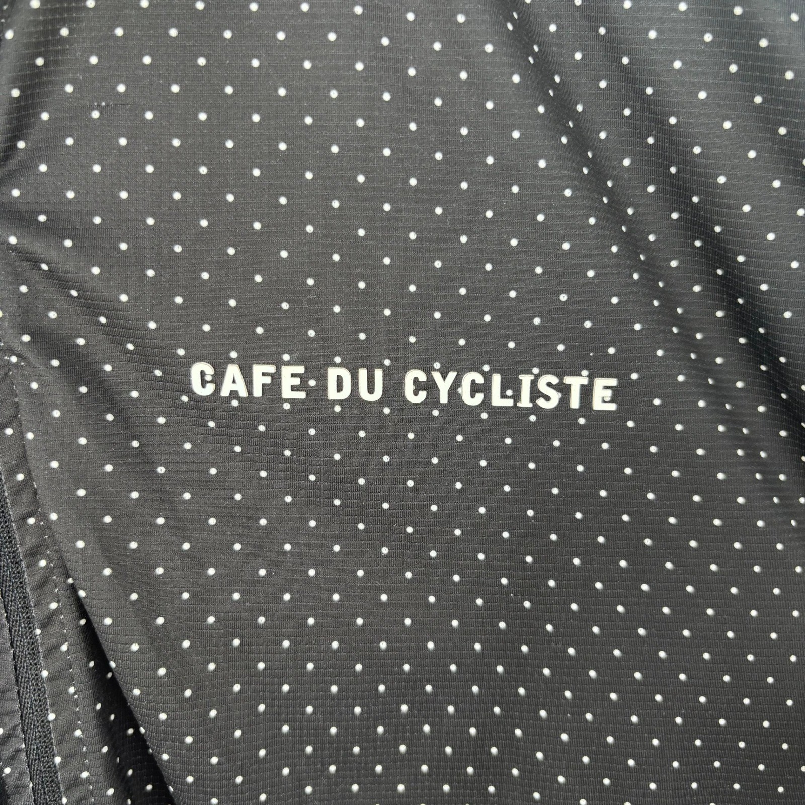 Cafe Du Cycliste Fleurette Cycling Jersey Men M Black Polka Dot Zip La Fournaise