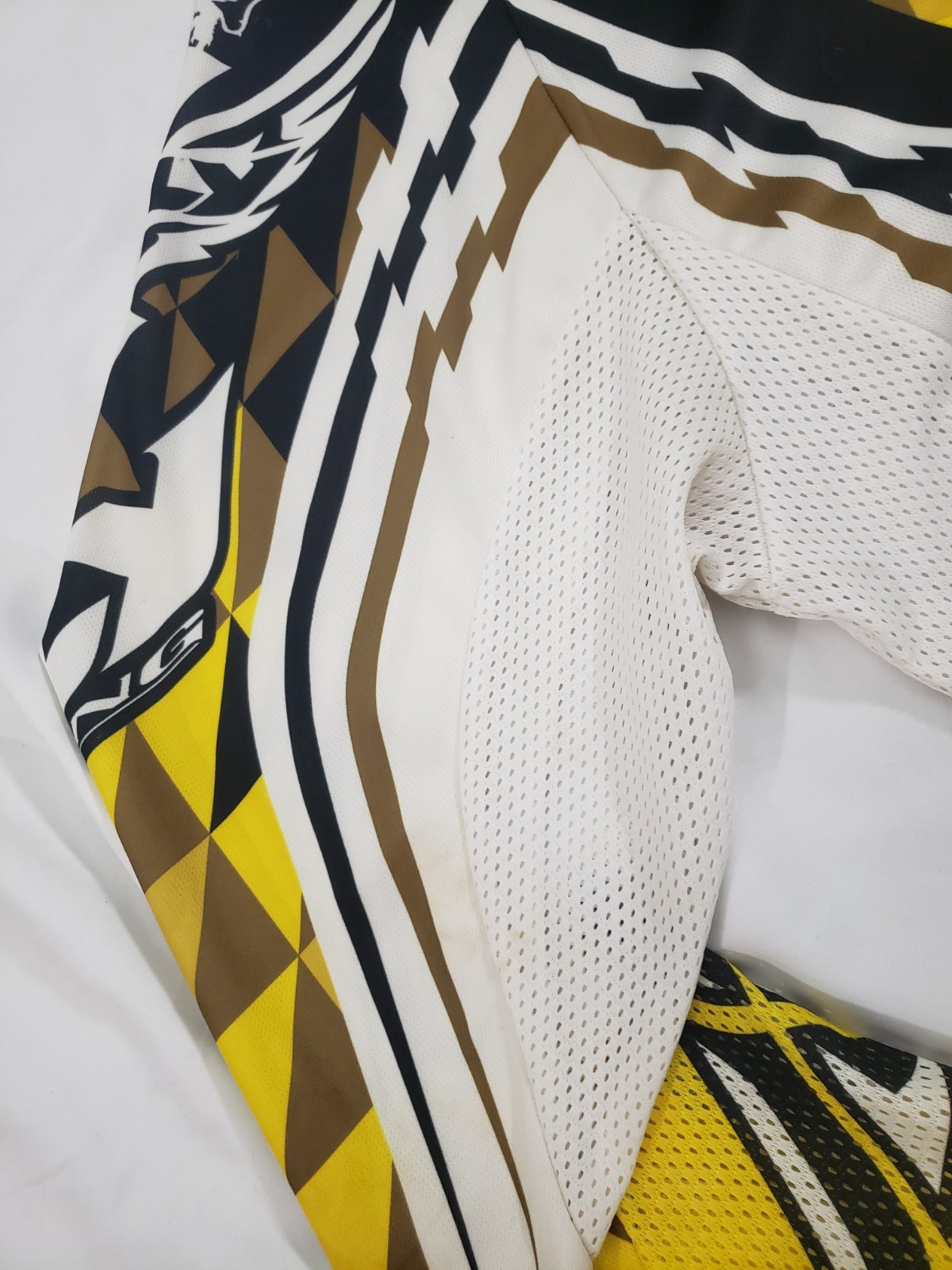 Fly Racing Kinetic Motocross Jersey Long Sleeve Mesh Yellow Shirt Men’s Size XL