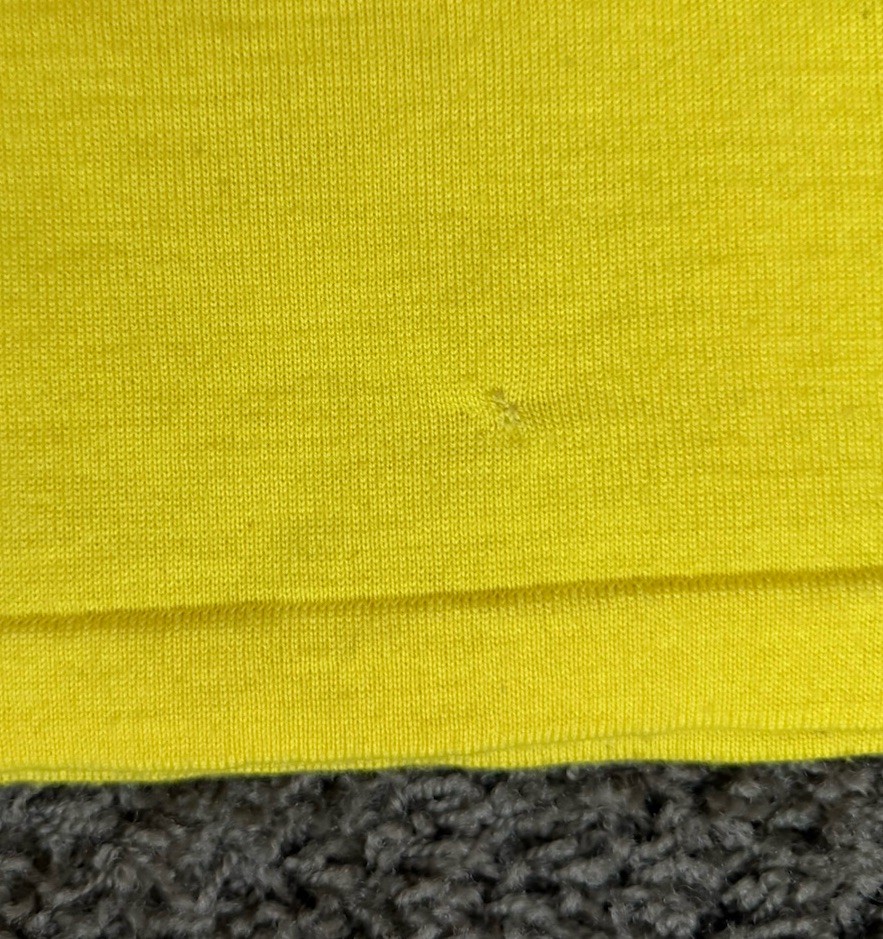 Hincapie Wool Cycling Jersey 1/4 Metal Zip Yellow + Black Made in Italy Medium